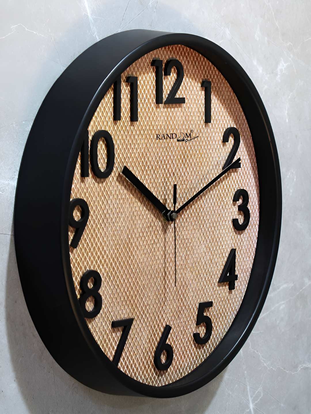 

RANDOM Beige & Black Printed Analogue Round Contemporary Wall Clock