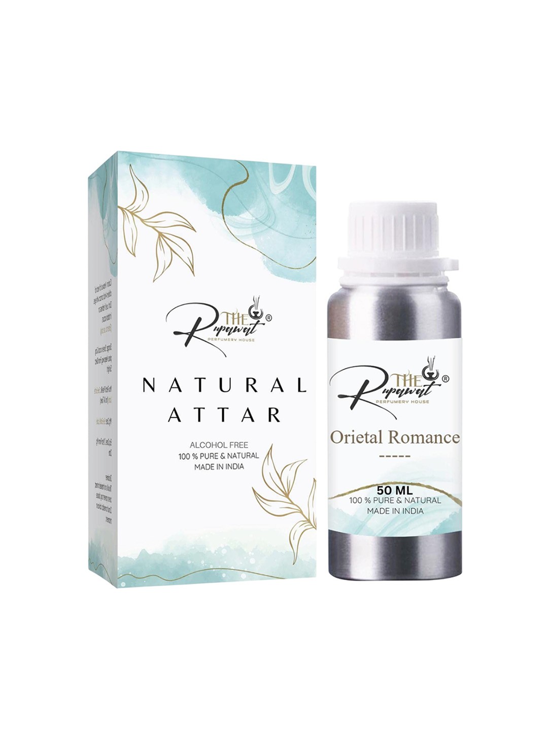 

THE RUPAWAT Perfumery House Orietal Romance----- Natural & Alcohol Free Attar 50 ml, Transparent