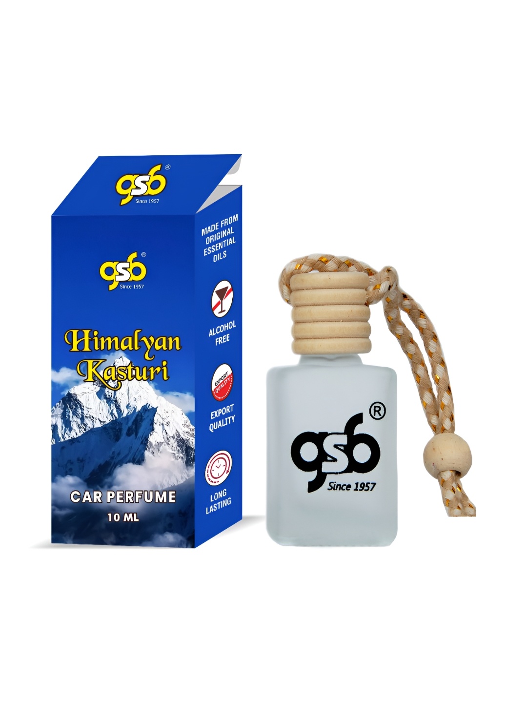 

GSB Transparent Himalyan Kasturi Car Air Freshener - 10 ml