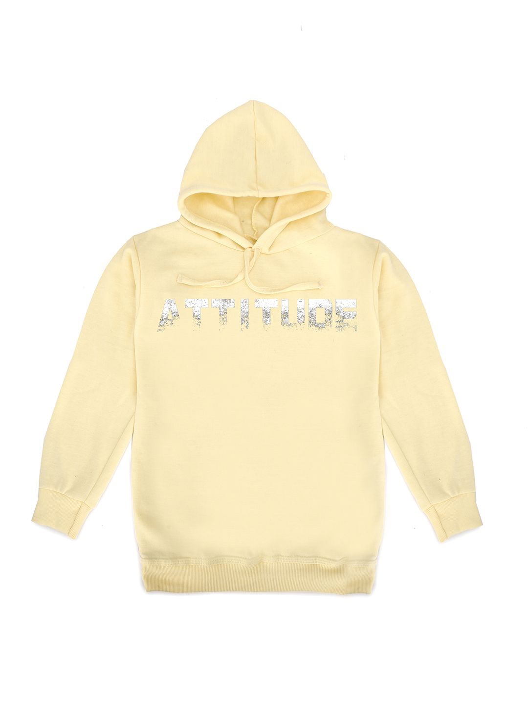 

Fabvio Plus Kids Printed Hooded Sweatshirt, Cream