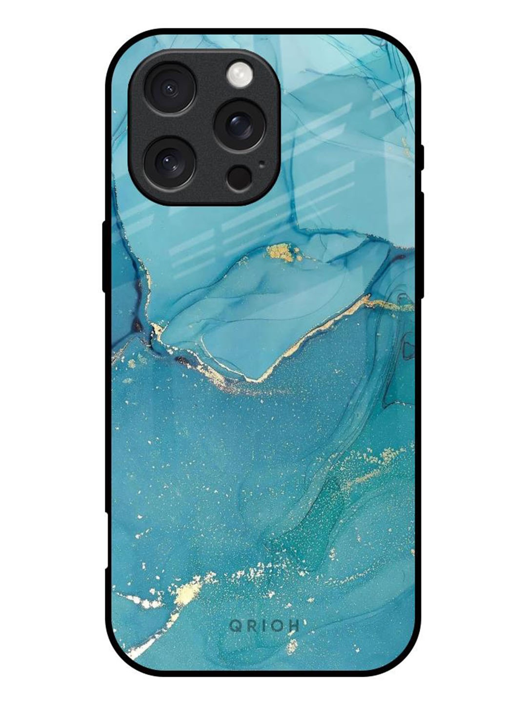 

QRIOH Quirky Printed iPhone 16 Pro Max Back Case Mobile Accessories, Blue