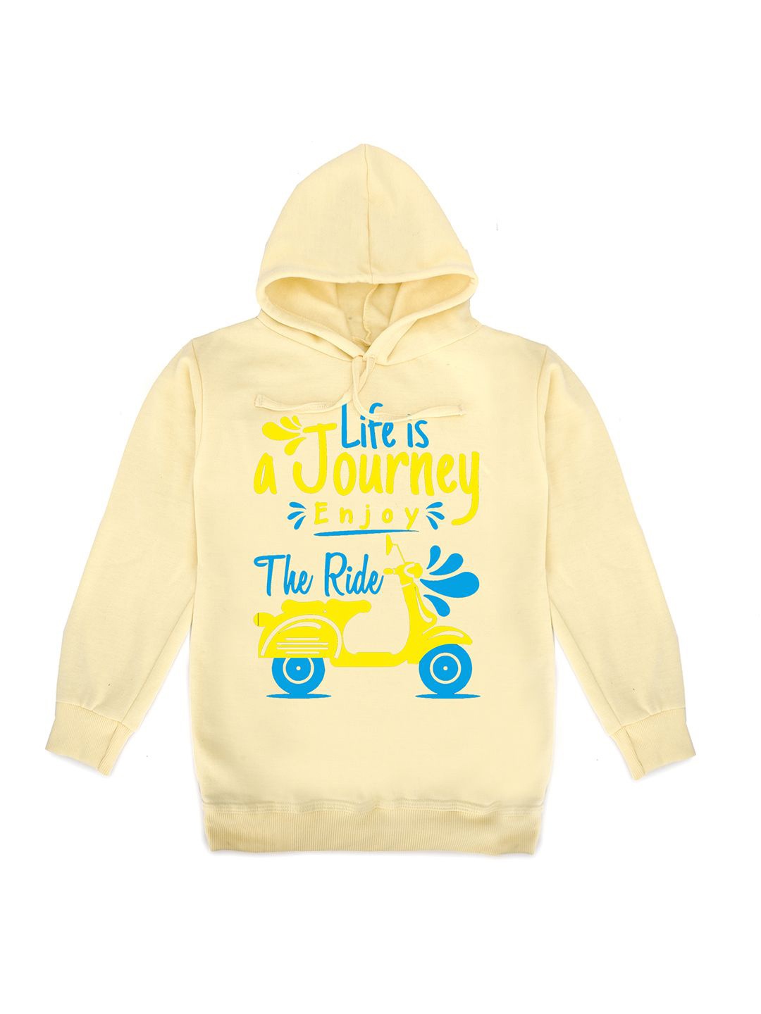 

Fabvio Plus Unisex Kids Printed Hooded Sweatshirt, Cream