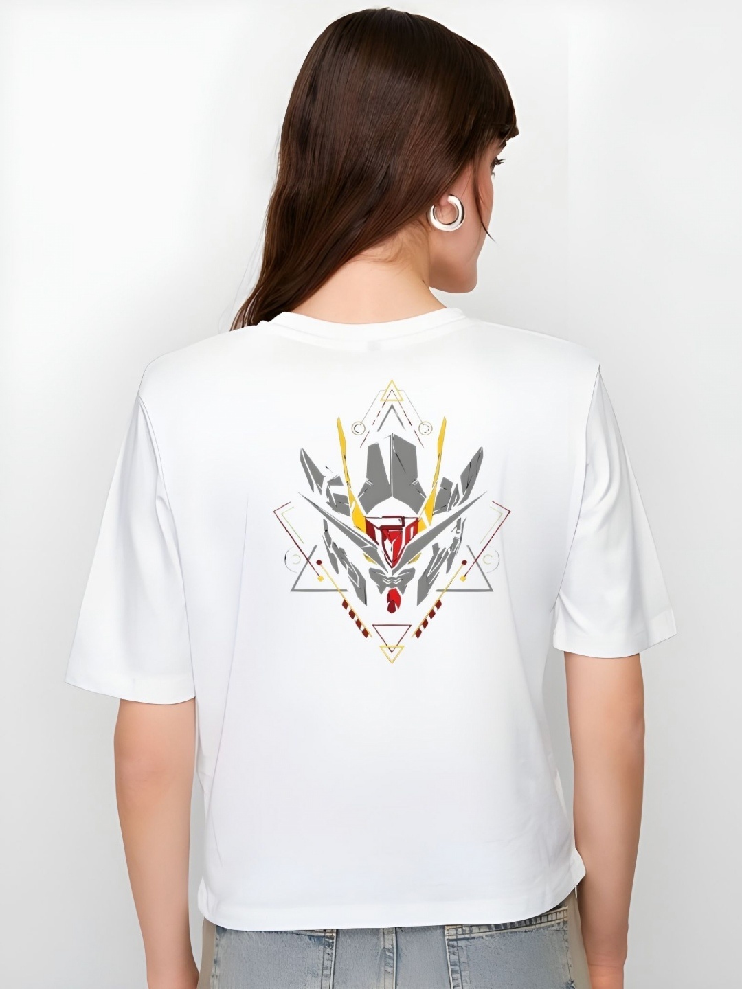

SZN Women Graphic Printed Round Neck Cotton Relaxed Fit T-shirt, White