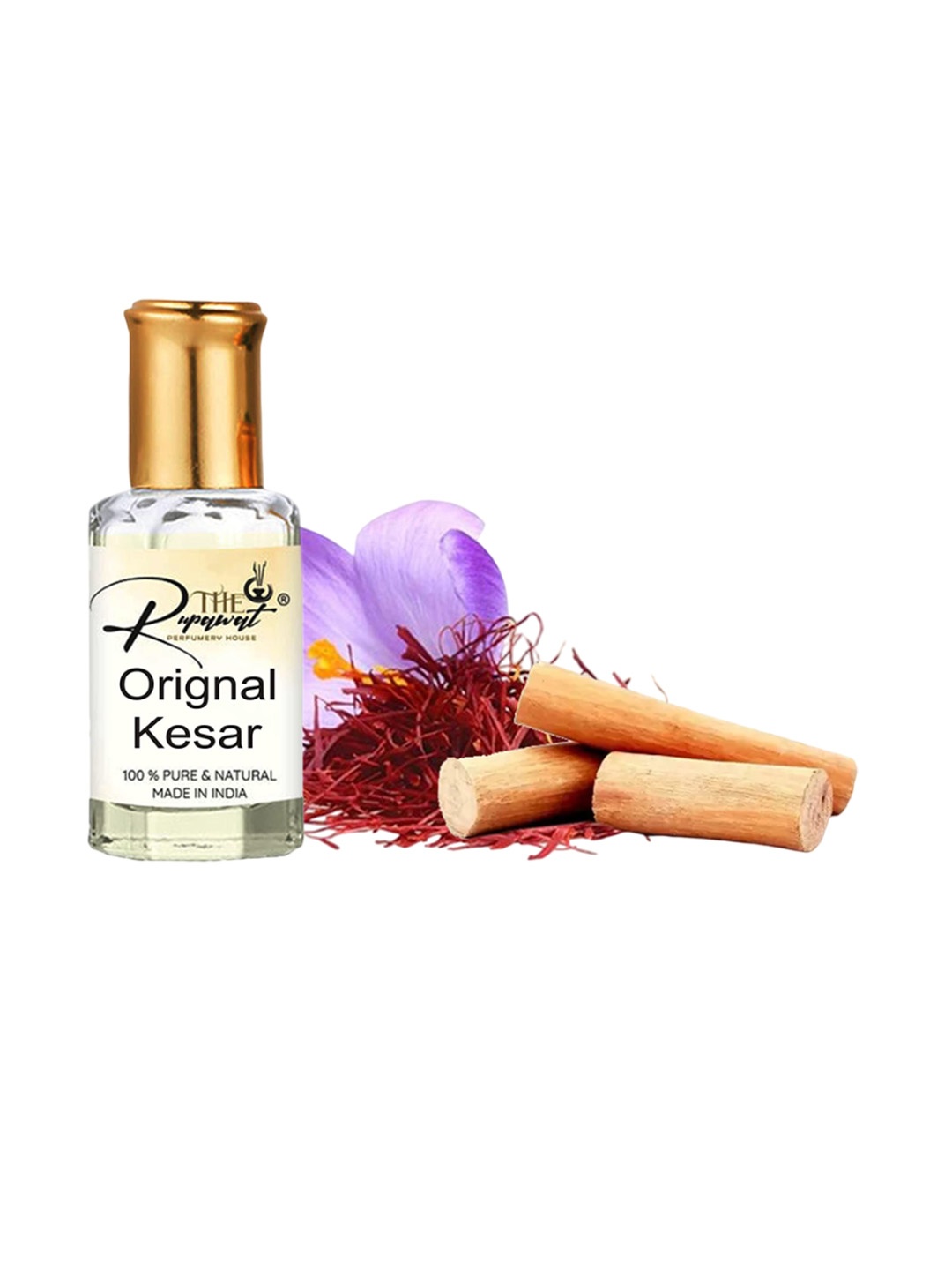 

THE RUPAWAT Perfumery House Orignal Kesar Alcohol Free Attar - 12 ml, Transparent