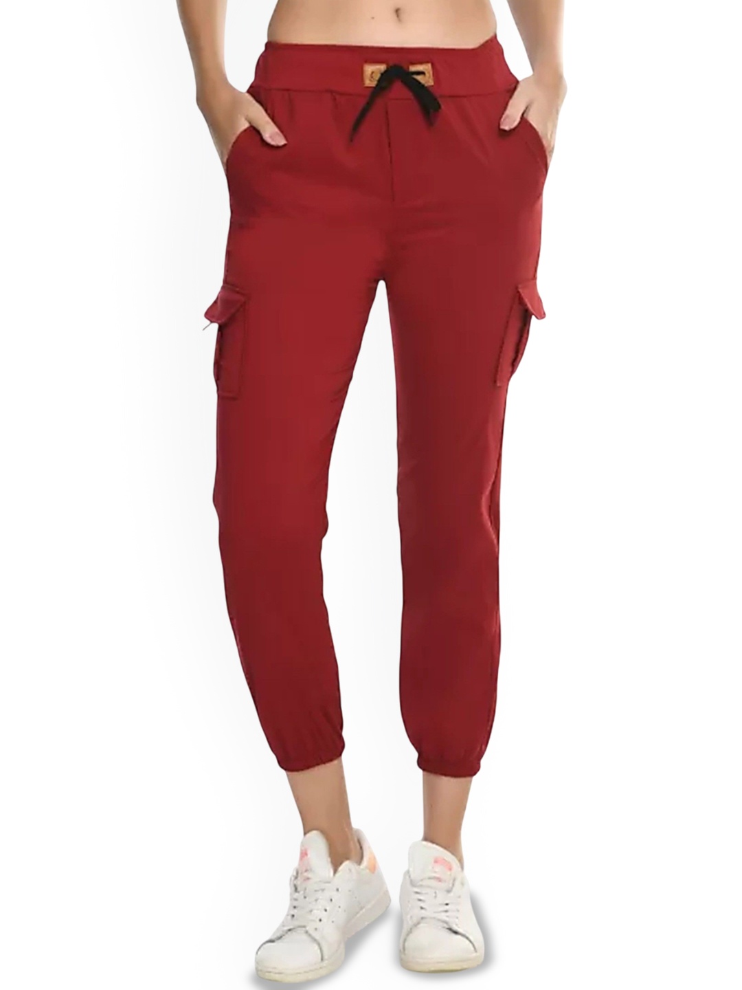 

Purser Women Original Fit Cotton Joggers Trousers, Maroon