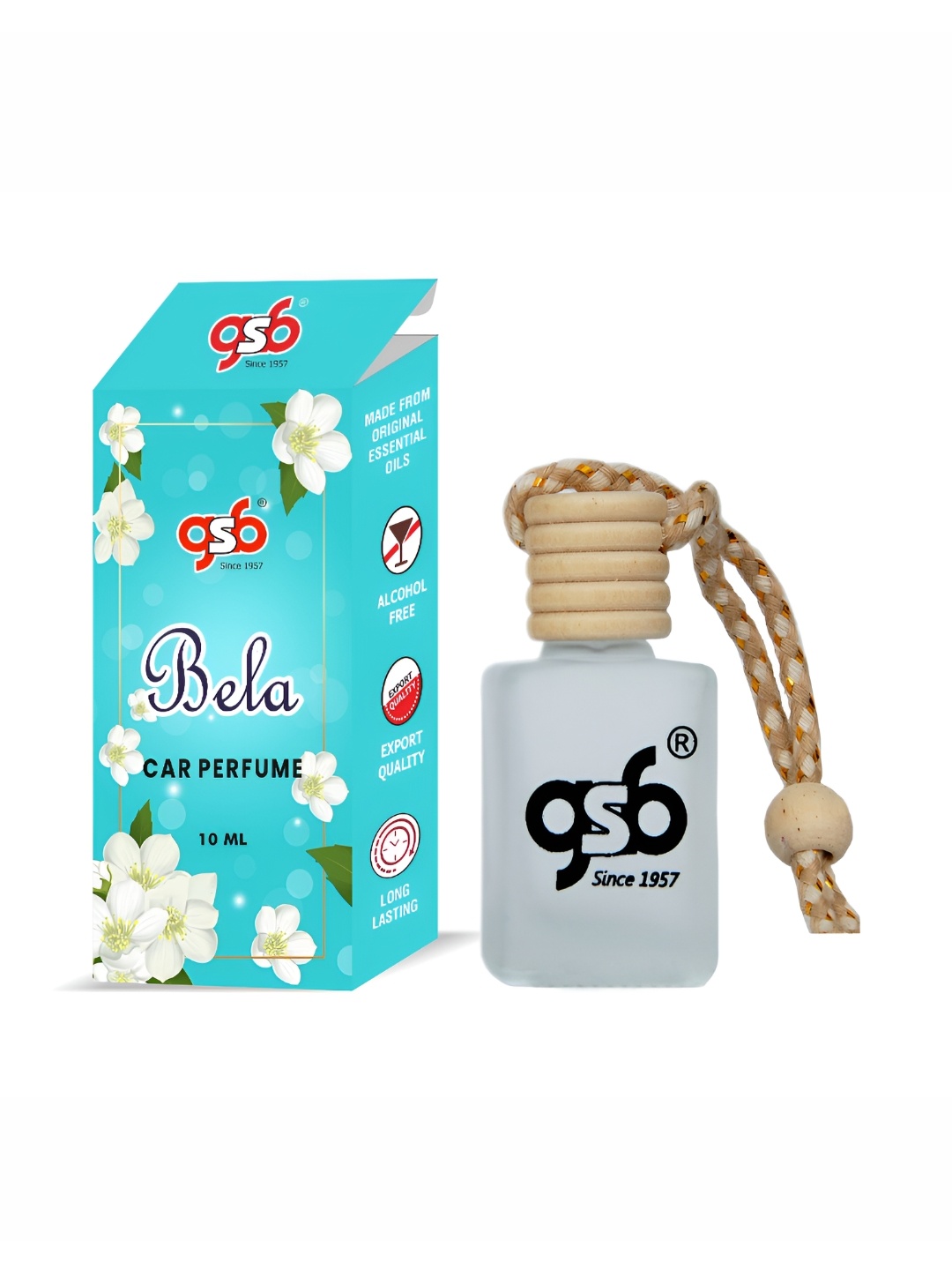 

GSB Bela Hanging Car Air Freshener - 10 ml, Transparent