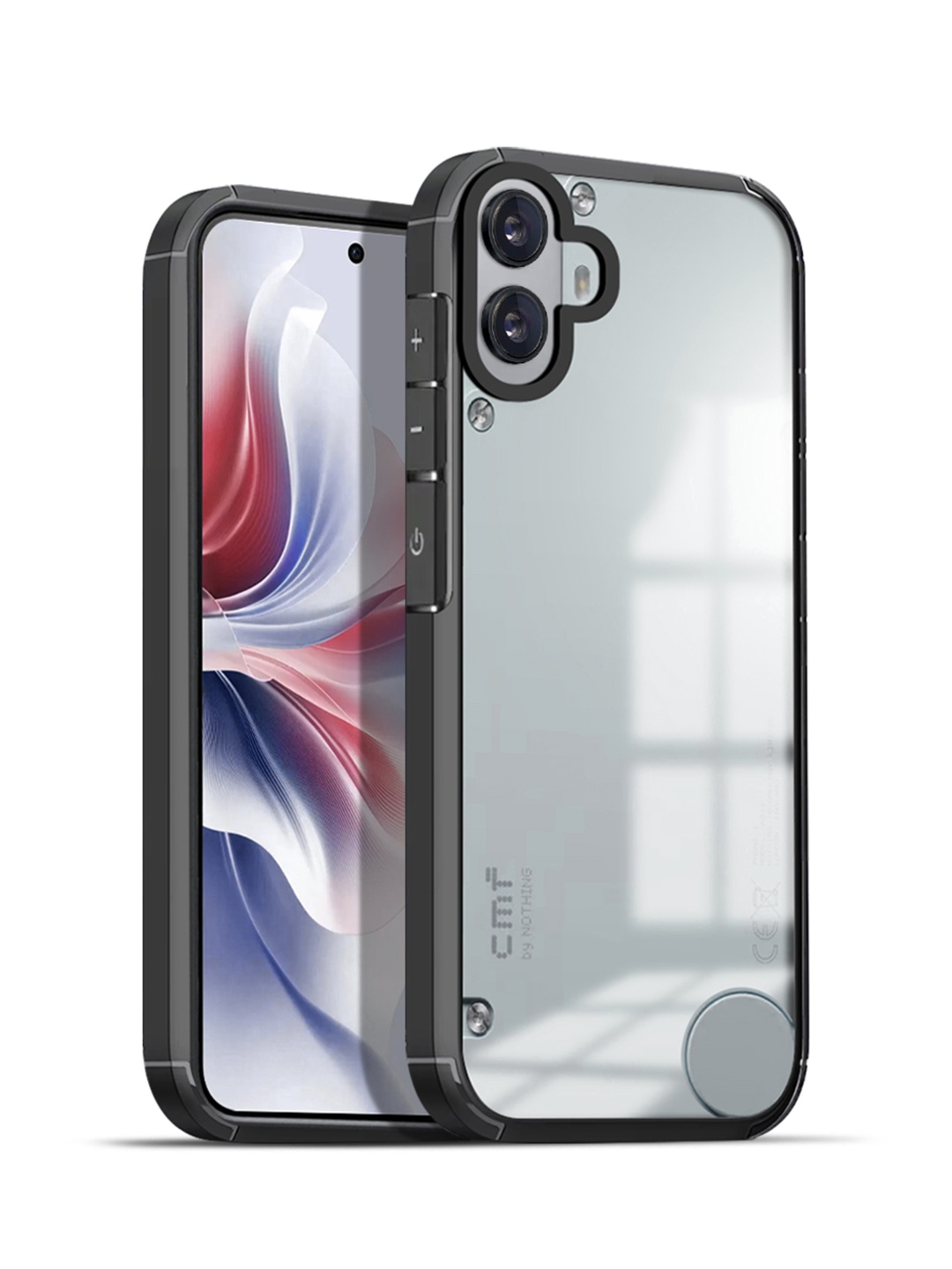 

Karwan Nothing Phone 1 Shockproof Bumper Back Case, Black