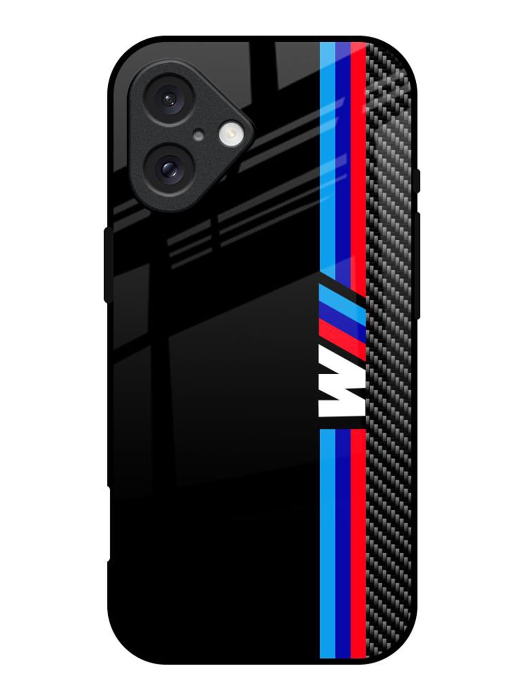 

QRIOH Automotive Art Printed iPhone 16 Back Case, Black