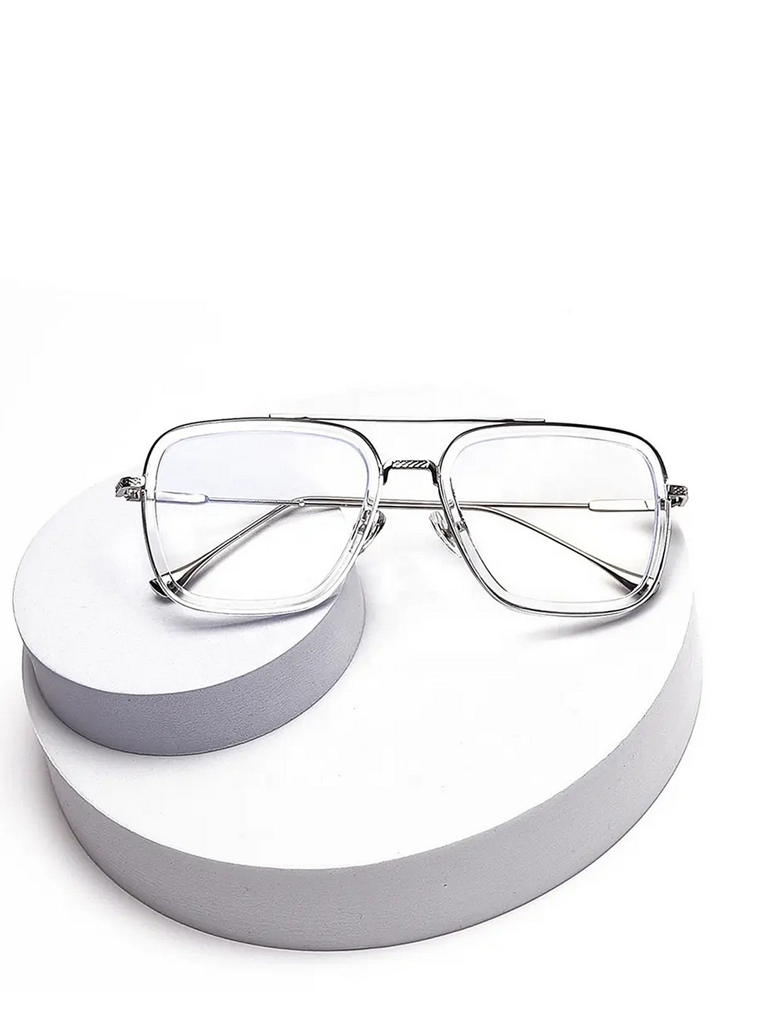 

Dervin Unisex Zero Power Anti-Glare Sunglasses - DRVN678, Transparent