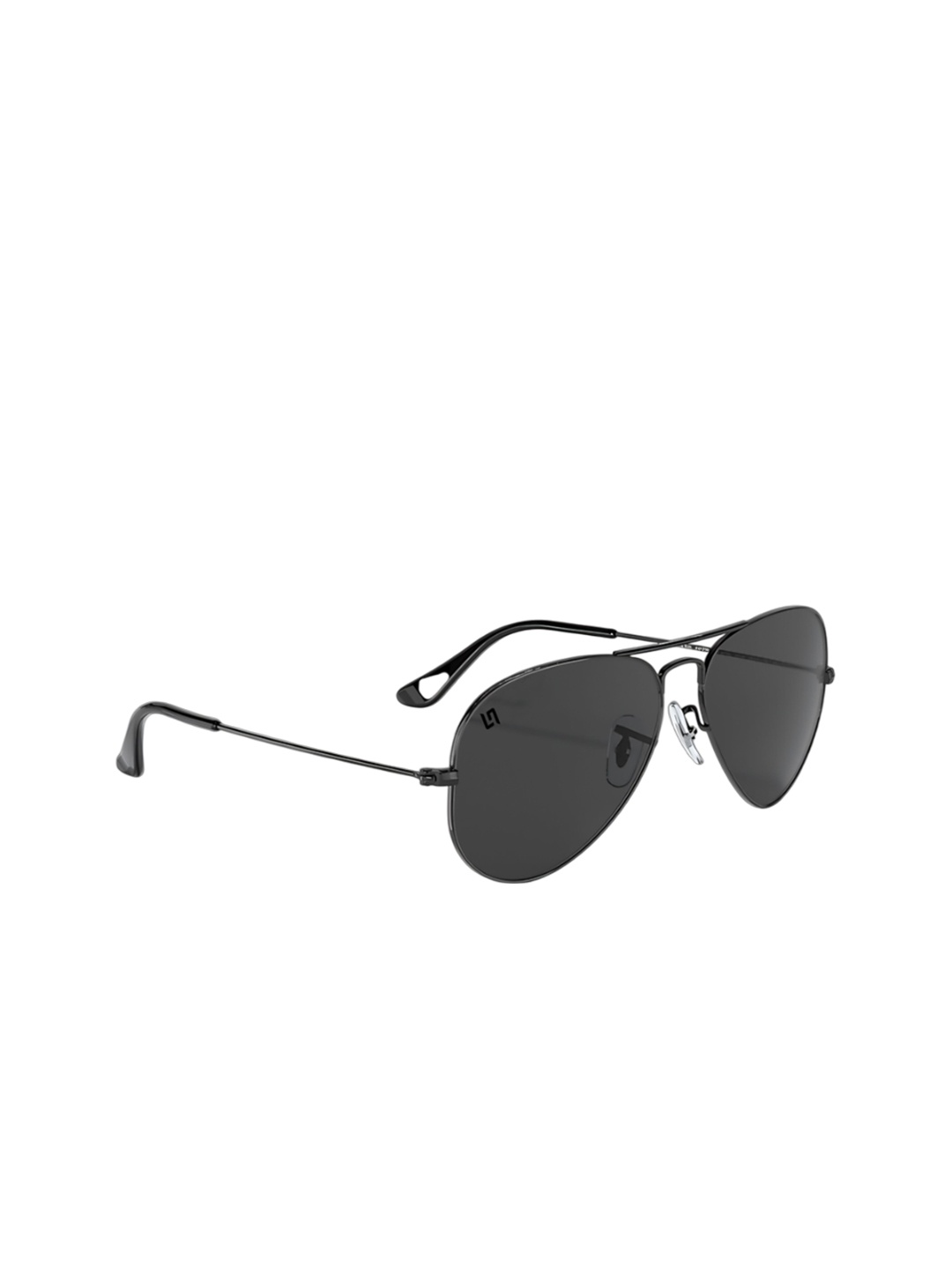

LIAN NUR Unisex Aviator Sunglasses with UV Protected Lens LN-004, Black