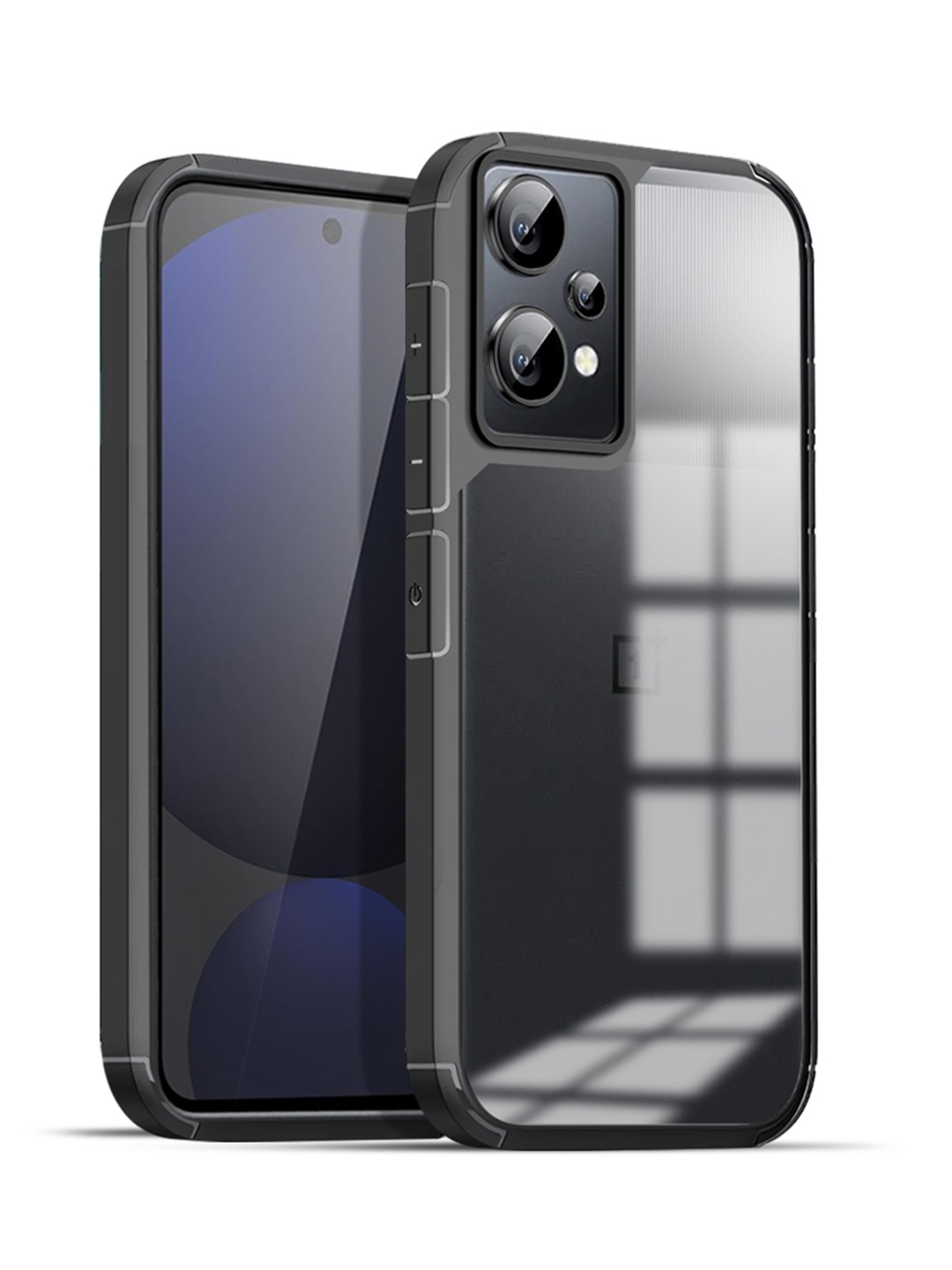 

Karwan Oneplus Nord CE2 Lite 5G Shockproof Bumper Back Case, Black