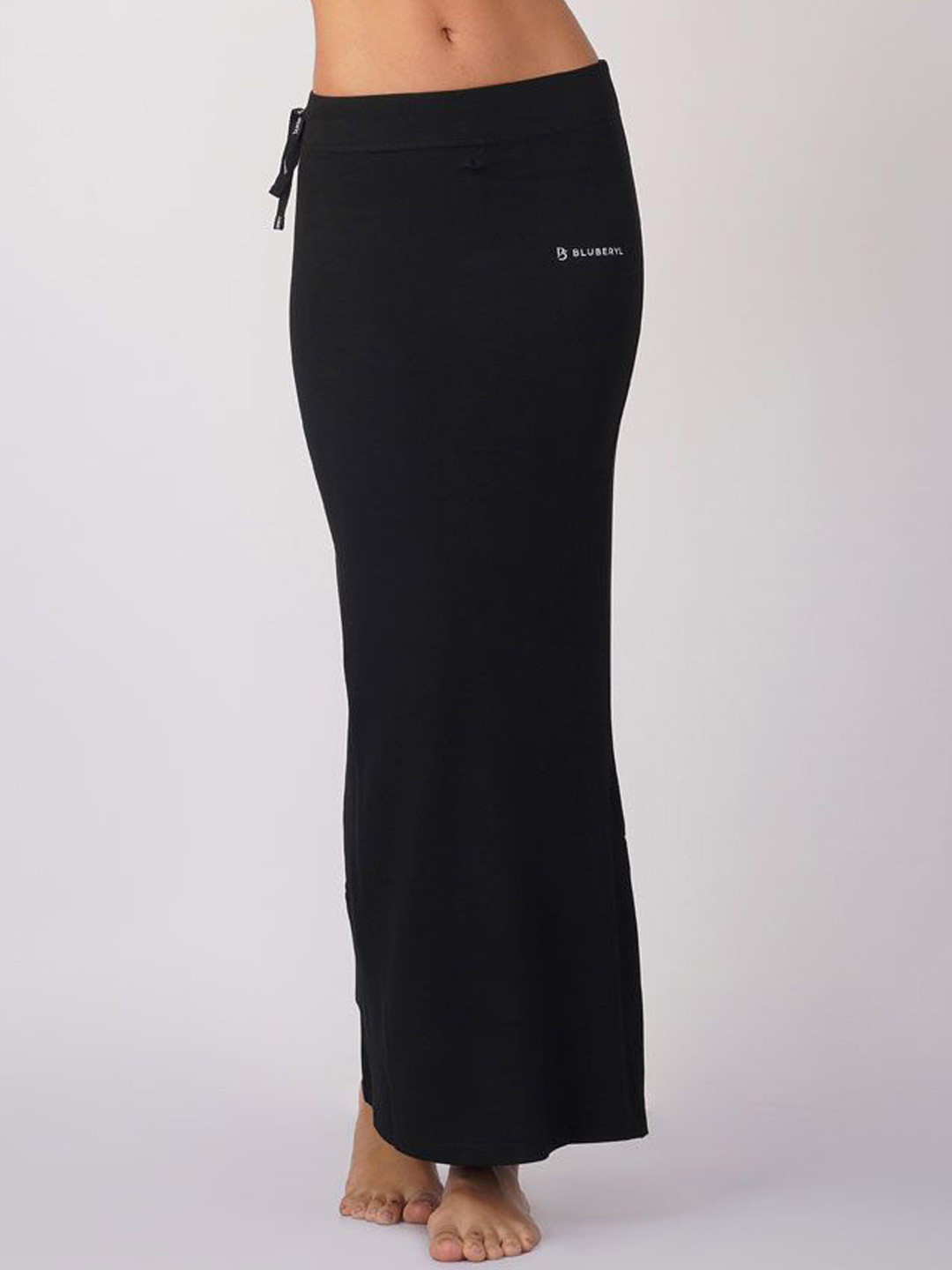 

B BLUBERYL - Comfort Inside Out Women Stretchable Saree Shapewear, Black