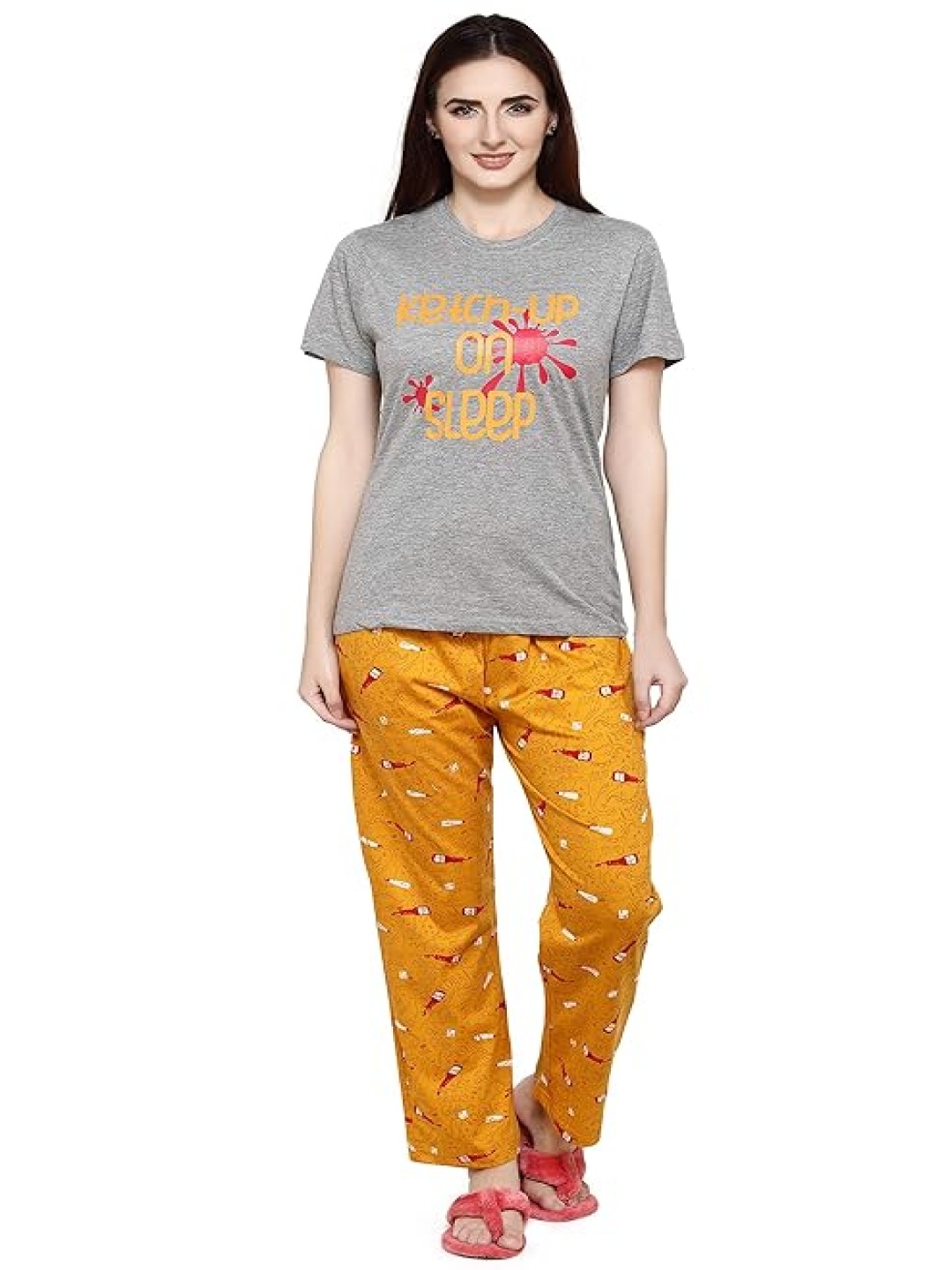

evolove Women Night suit, Yellow