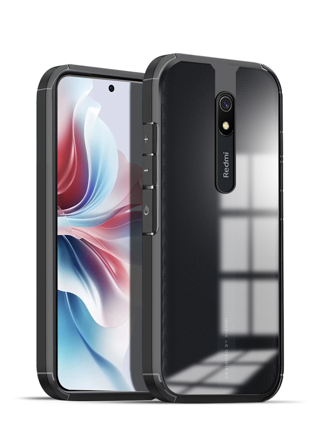 

Karwan Redmi 8A Shockproof Bumper Back Case, Black