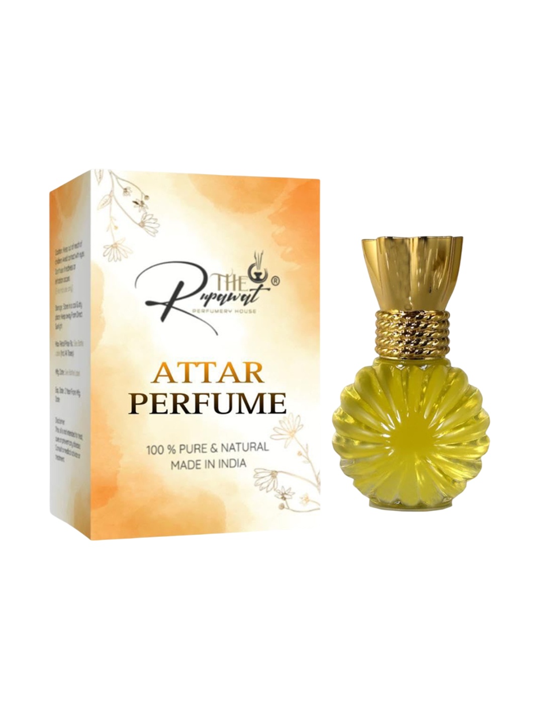 

THE RUPAWAT Perfumery House Potion Master Premium Natural & Alcohol Free Attar 12 ml, Yellow