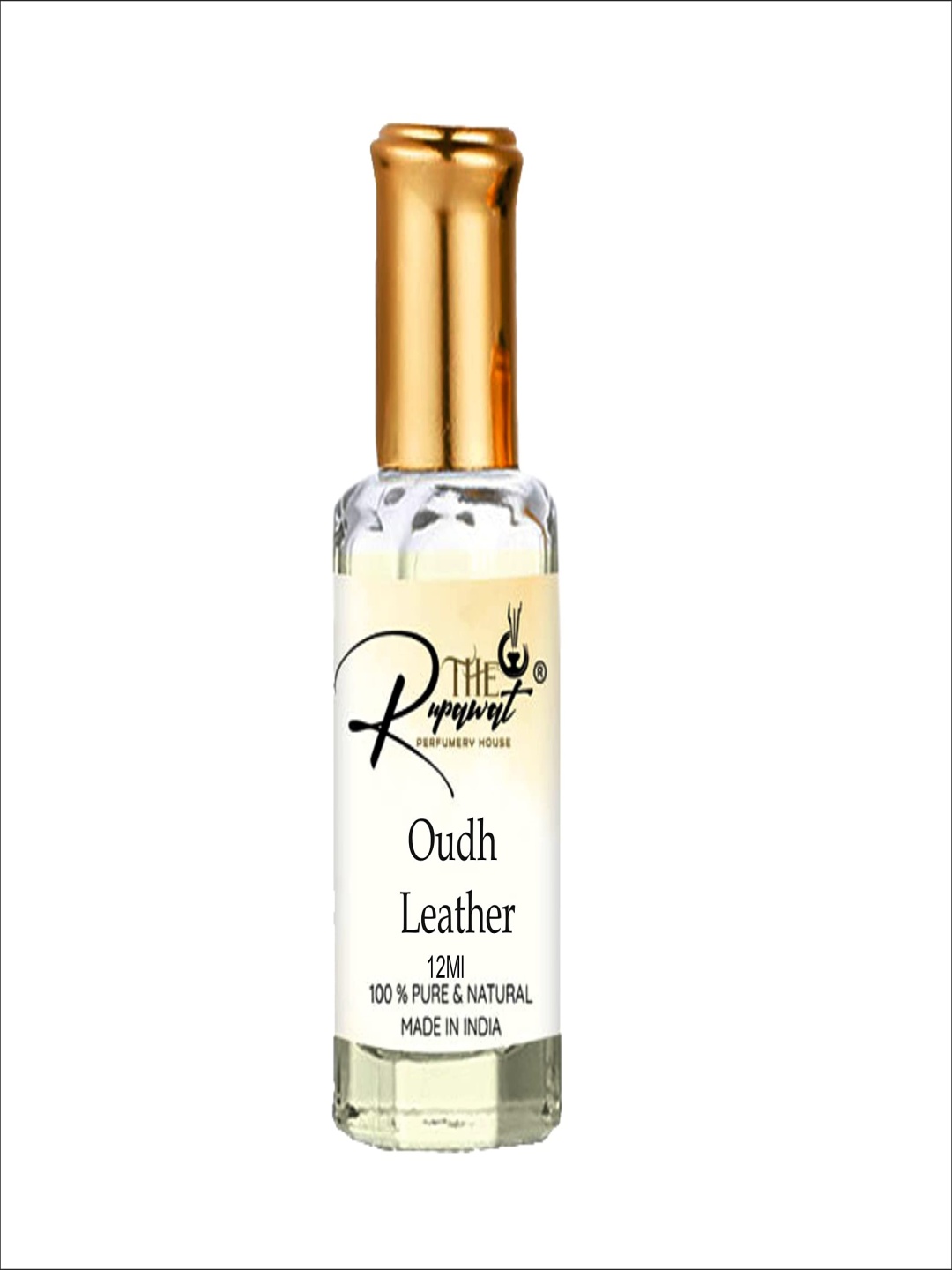 

THE RUPAWAT Perfumery House Oud LeatherN Natural & Alcohol-Free Attar - 12 ml, Transparent