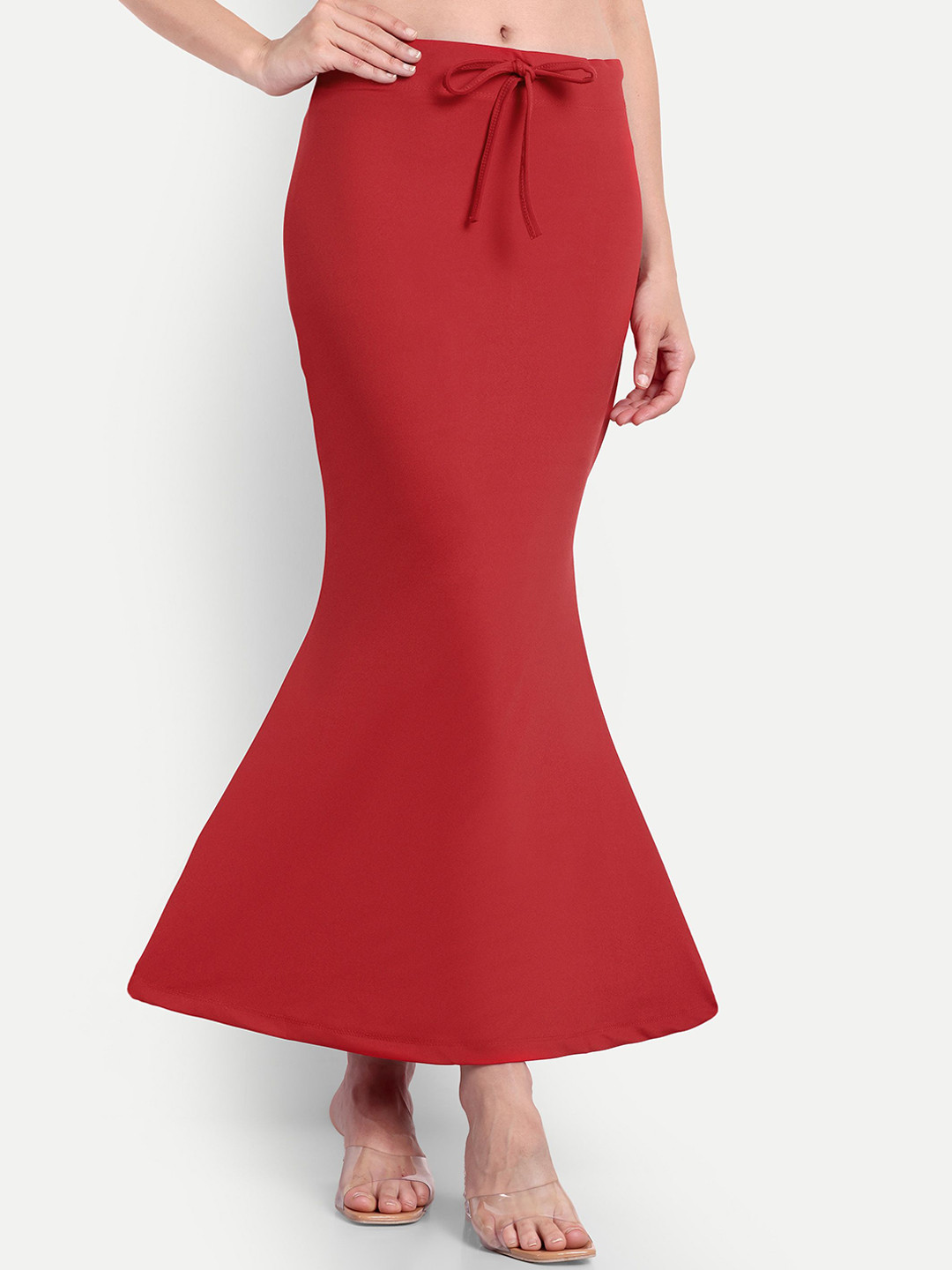 

Bureaucrat Mermaid Fishcut Saree Petticoat Shapewear, Red