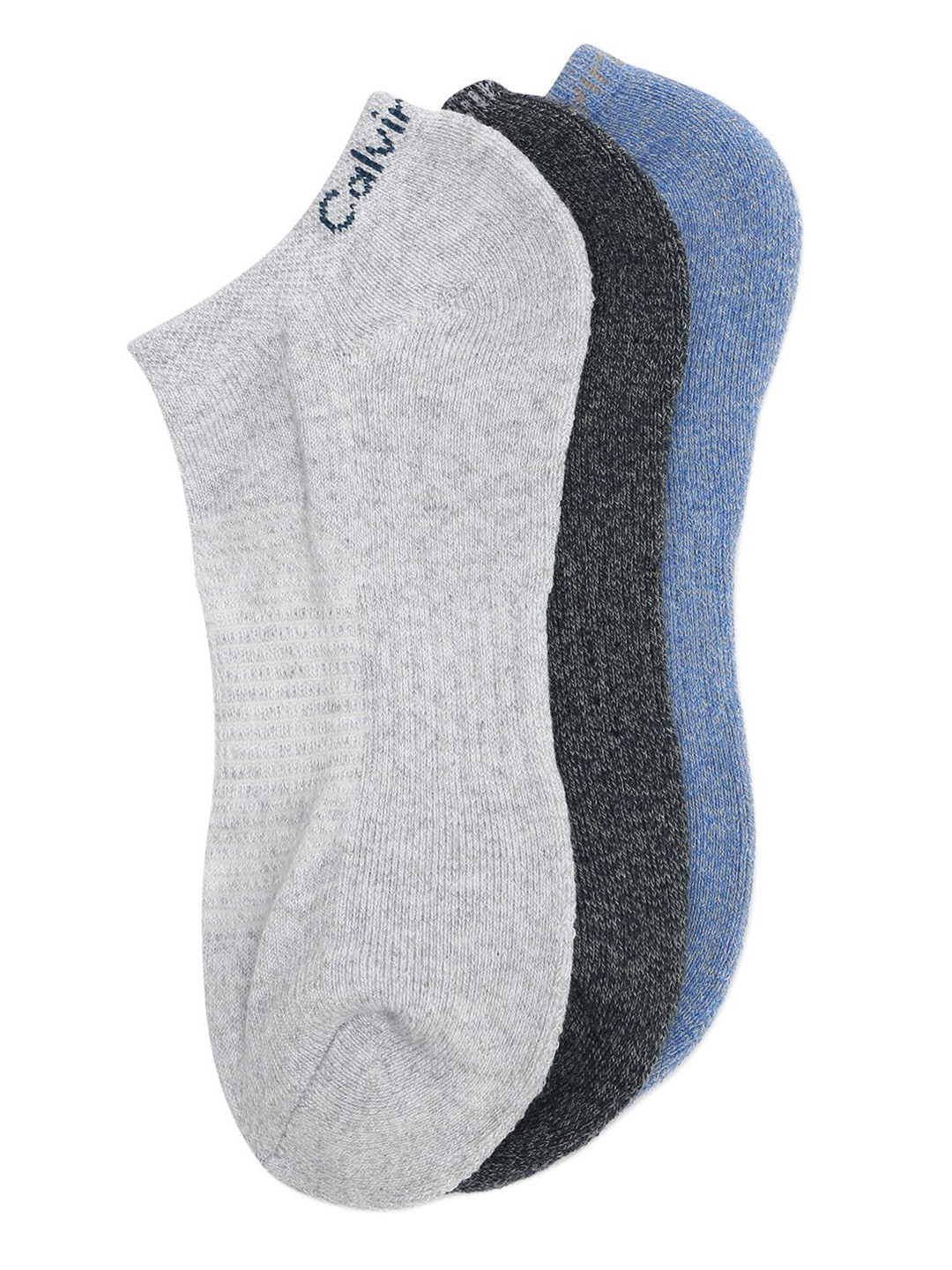 

Calvin Klein Men Pack Of 3 Ankle-Length Socks, Blue