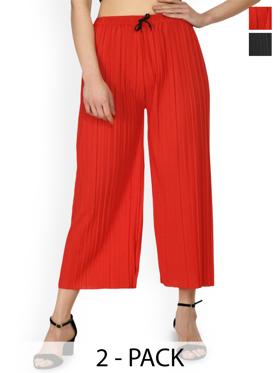 

Purser Women Pack Of 2 Original Culottes Trousers, Red