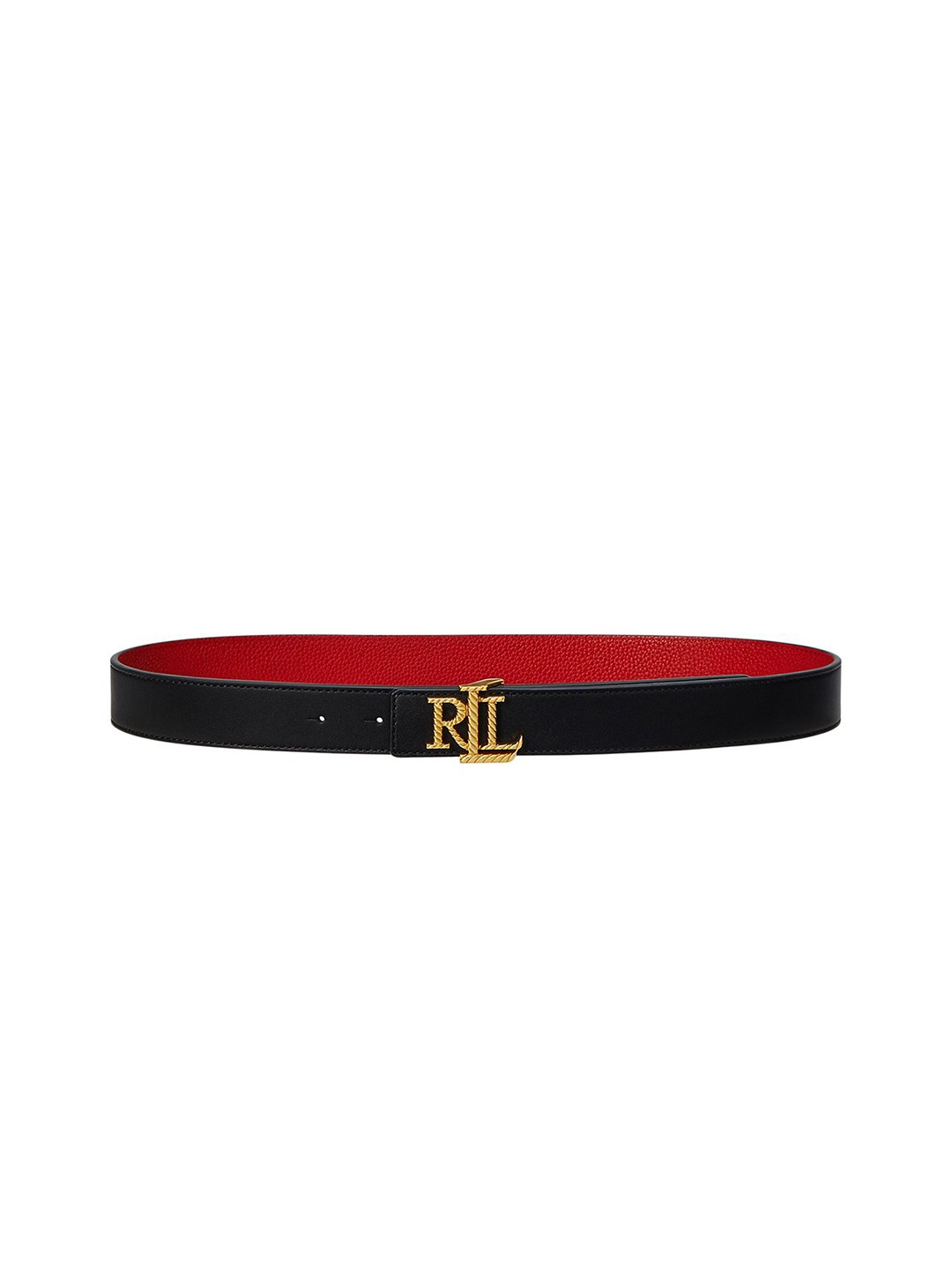 

Polo Ralph Lauren Women Logo Reversible Pebbled Leather Belt, Black