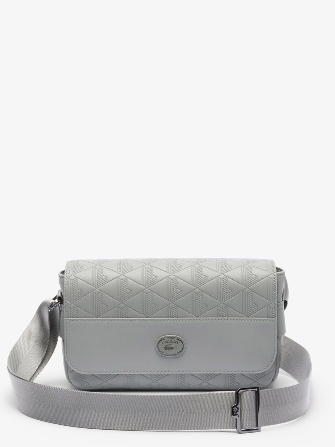 

Lacoste Unisex Nomogramme Crossbody Satchel Bag, Grey