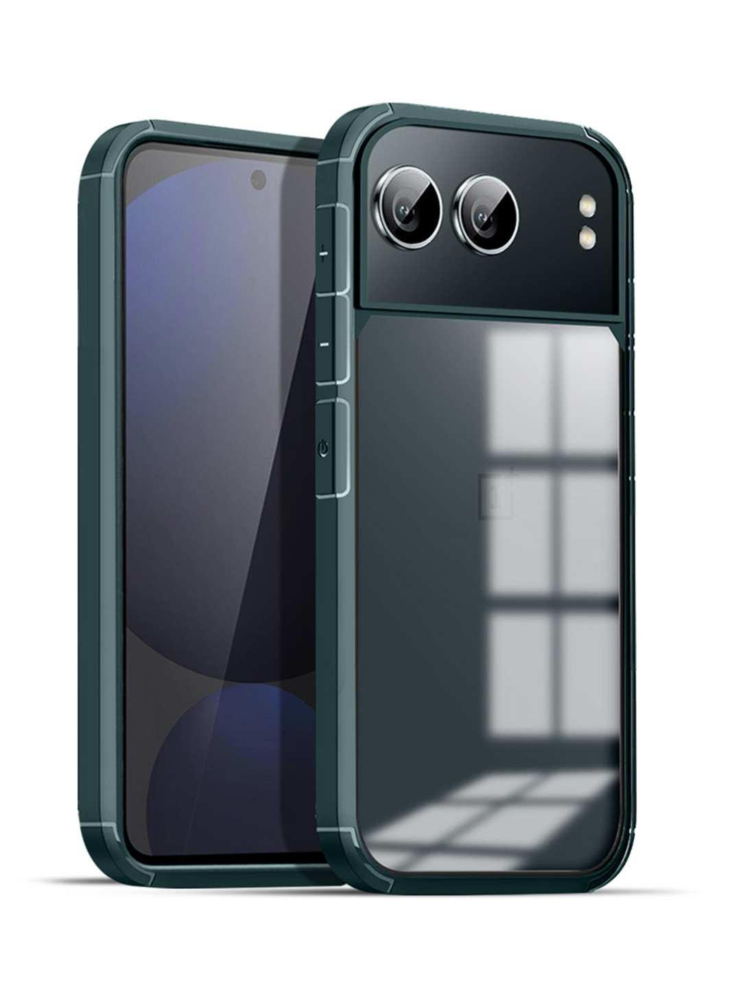 

Karwan Solid Oneplus Nord 4 5G Shockproof Bumper Back Case, Green