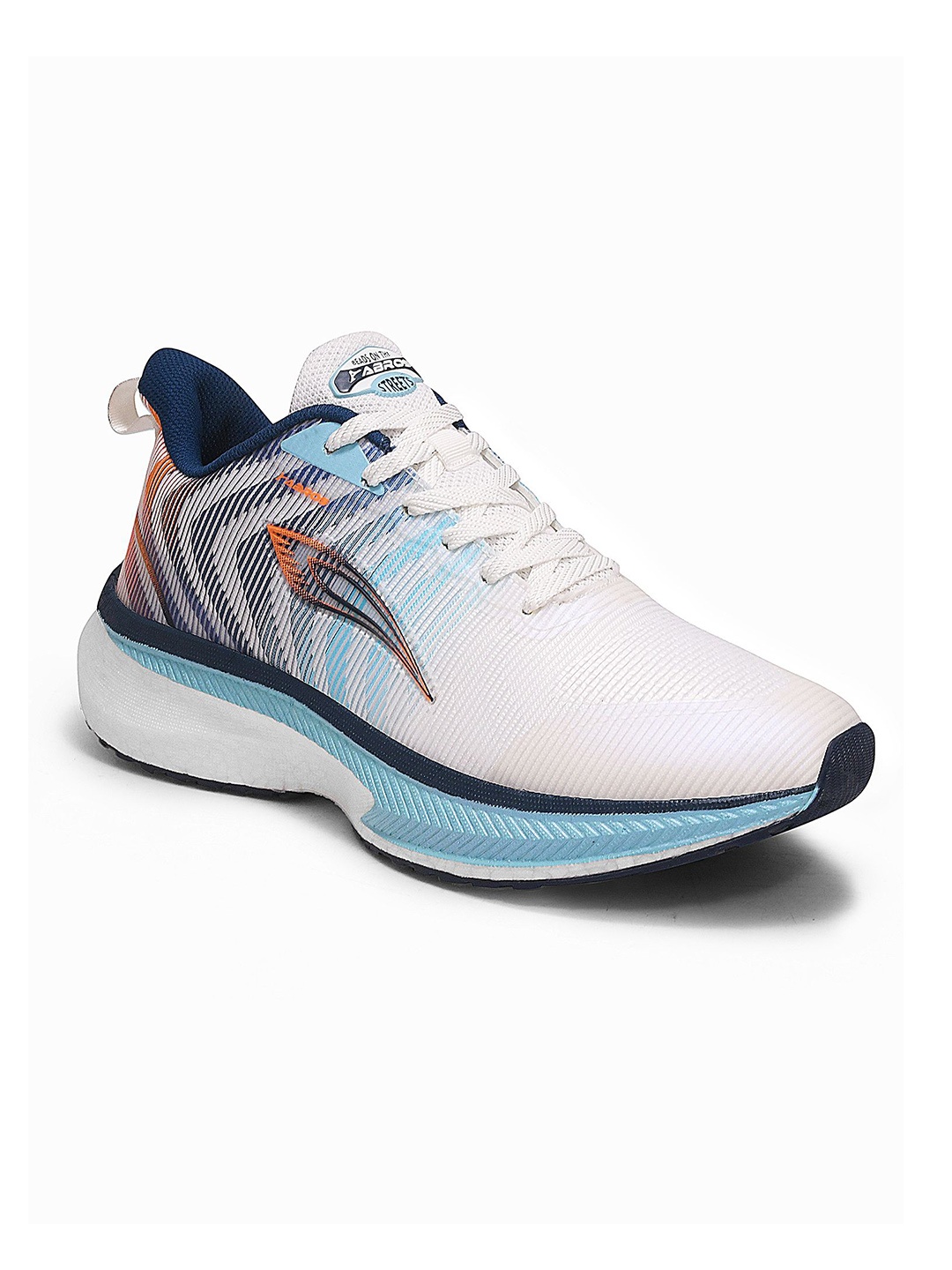 

ABROS Men Air Lace-Ups Sports Running Shoes, Off white