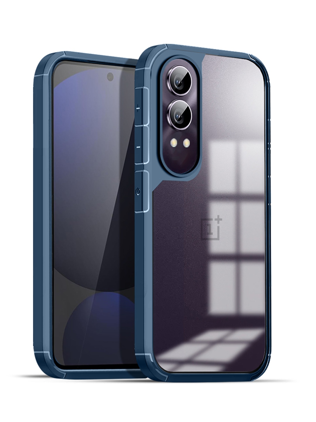 

Karwan Solid Oneplus Nord CE 4 Lite 5G Shockproof Bumper Back Case, Blue