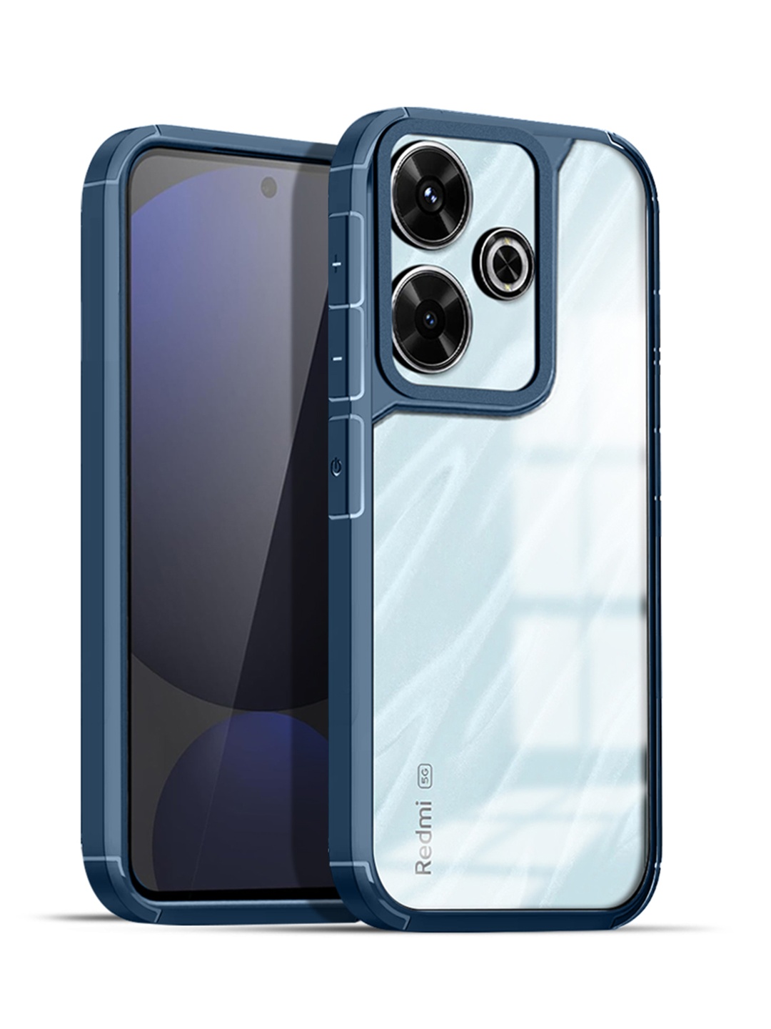 

Karwan Redmi 13 5G Shockproof Bumper Back Case, Blue