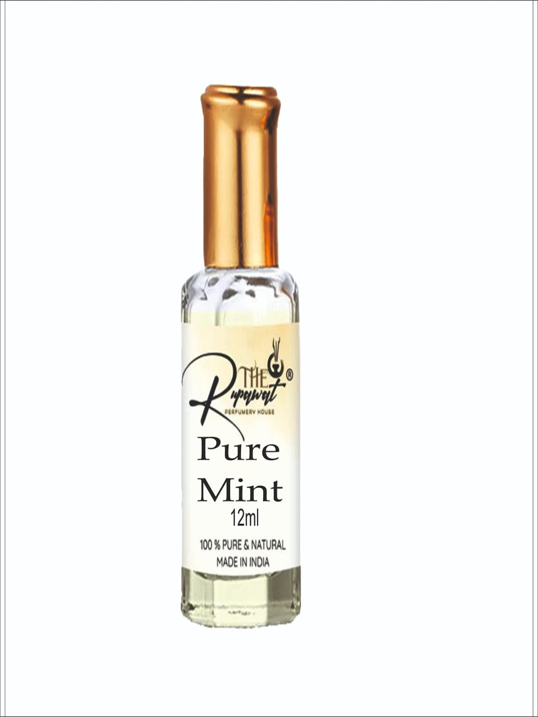 

THE RUPAWAT Perfumery House Pure Mint Alcohol Free Attar 12 ml, Transparent
