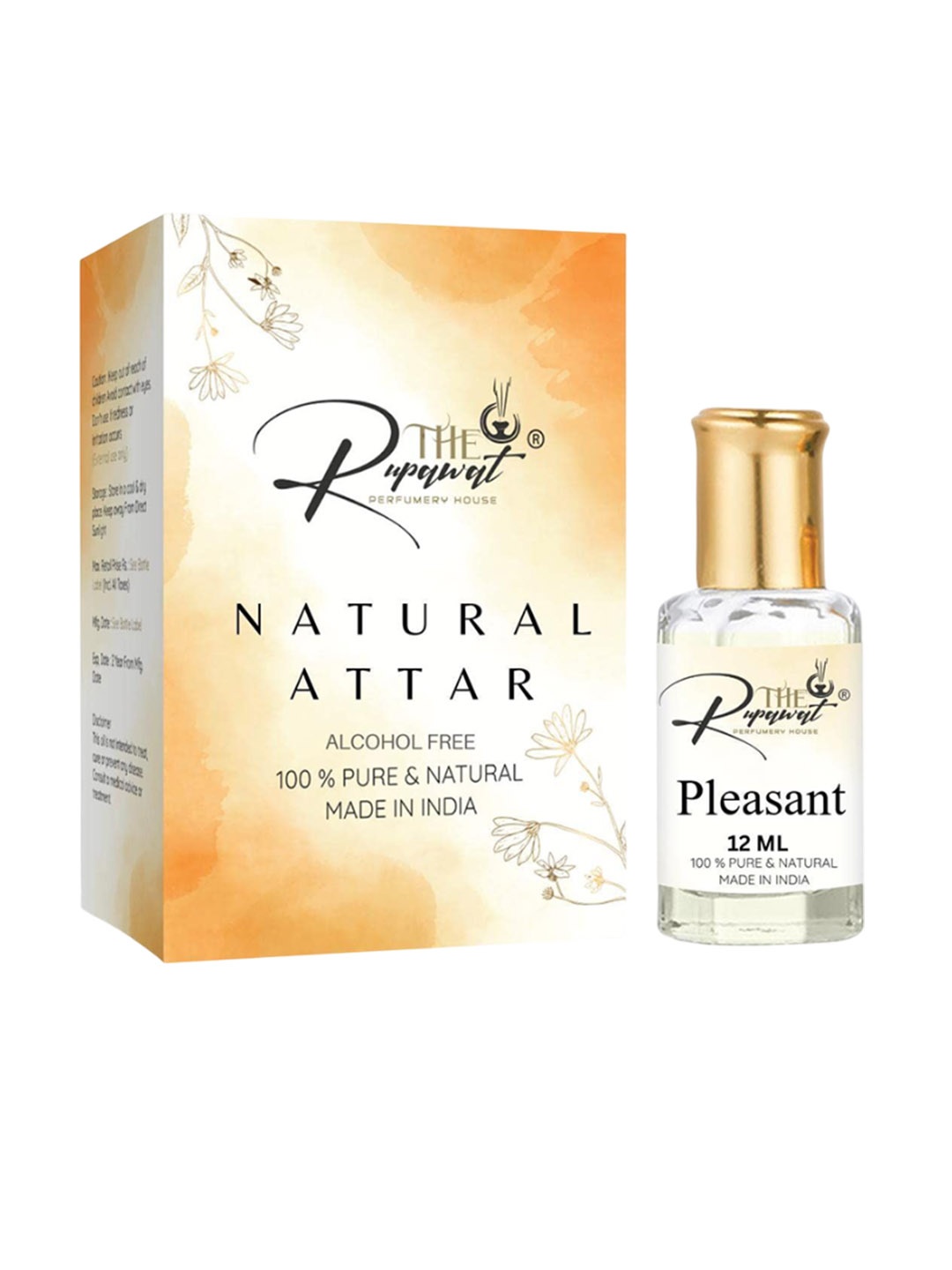 

THE RUPAWAT Perfumery House Pleasant Alcohol Free Attar 12 ml, Transparent