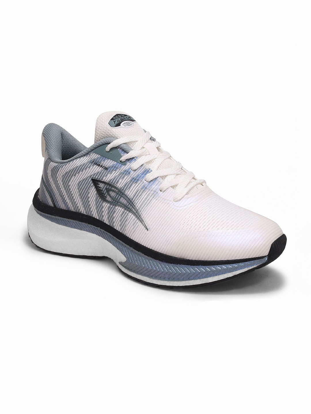 

ABROS Men Mesh Running Shoes, Off white
