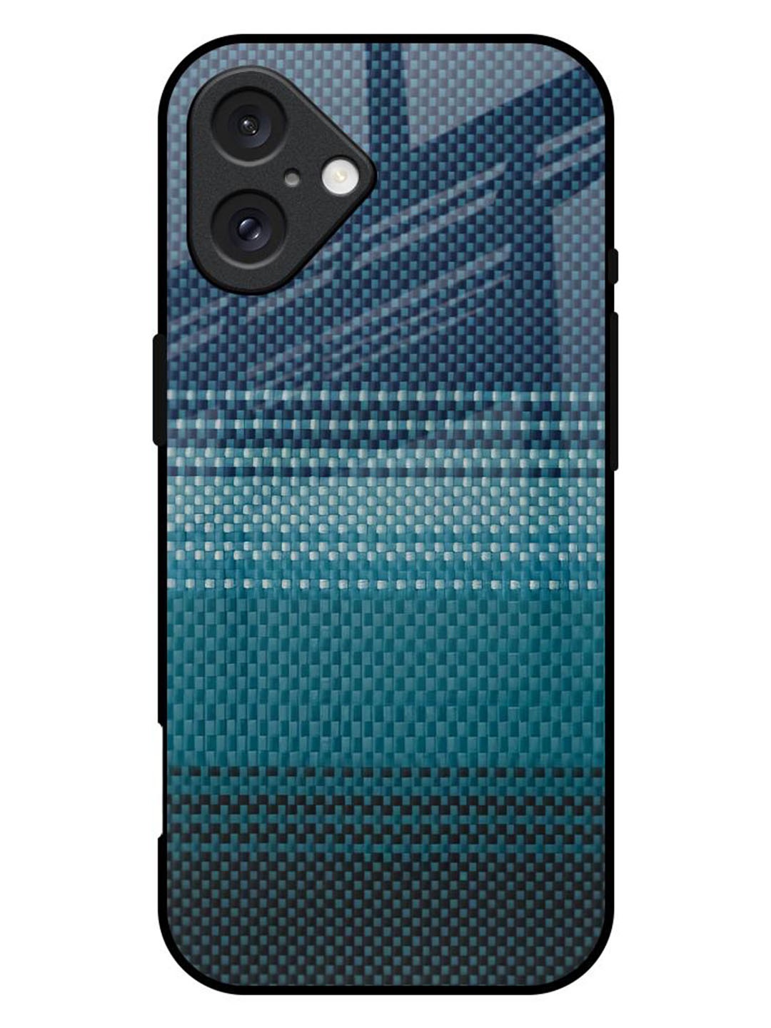 

QRIOH Modern Rug Printed iPhone 16 Plus Back Case, Grey