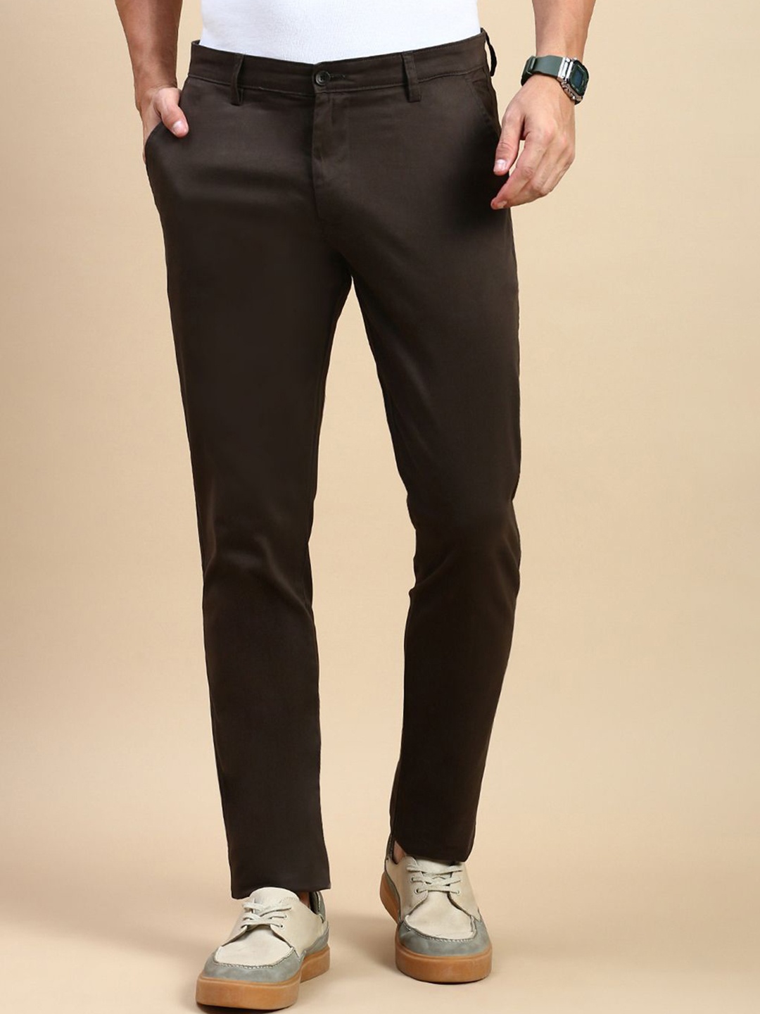 

Classic Polo Men Slim Fit Trousers, Olive