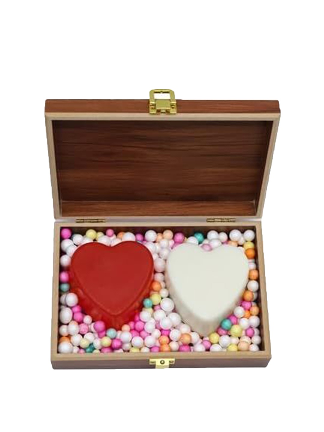 

EKAIVA ORGANICS Set Of 2 Love Lush Scented Heart Soap - 459 g, White