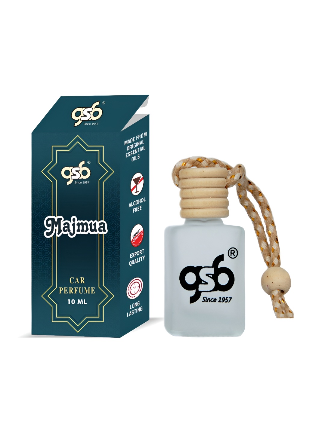 

GSB Majmua Hanging Car Air Freshener - 10 ml, Transparent