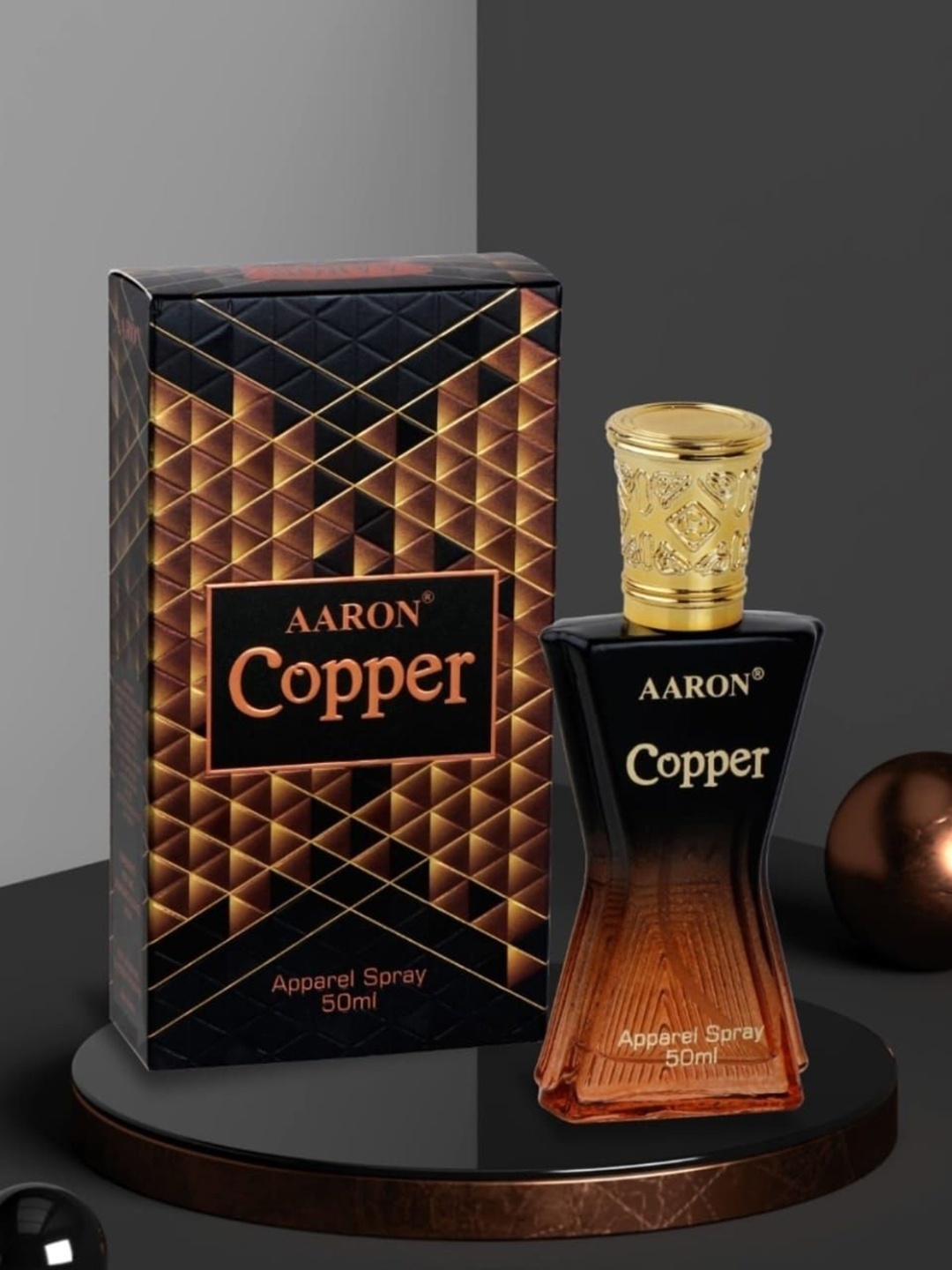 

AARON Copper Long Lasting Perfume - 50 ml, Black