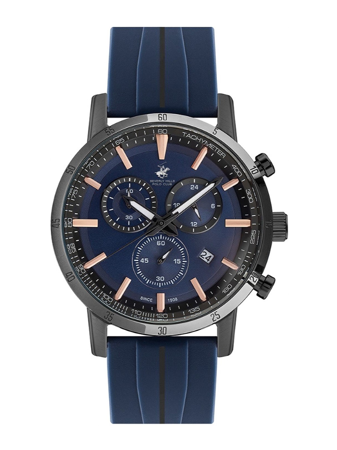 

Beverly Hills Polo Club Men Dial & Straps Analogue Watch BP3625Y.099, Blue