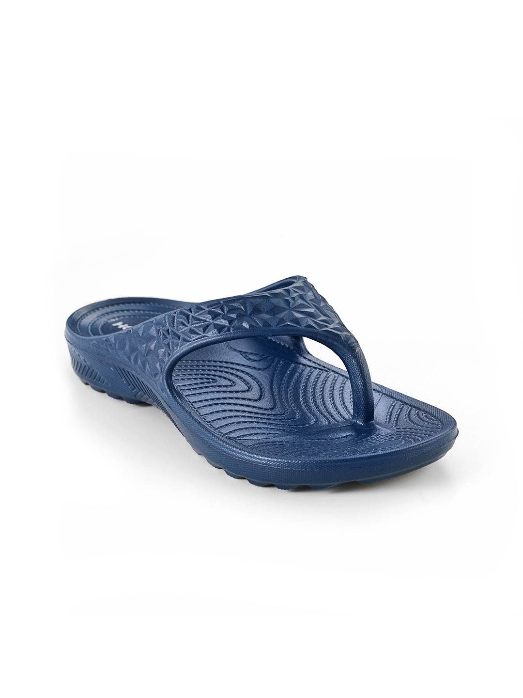 

Hoppa Women Self Design Thong Flip-Flops, Navy blue