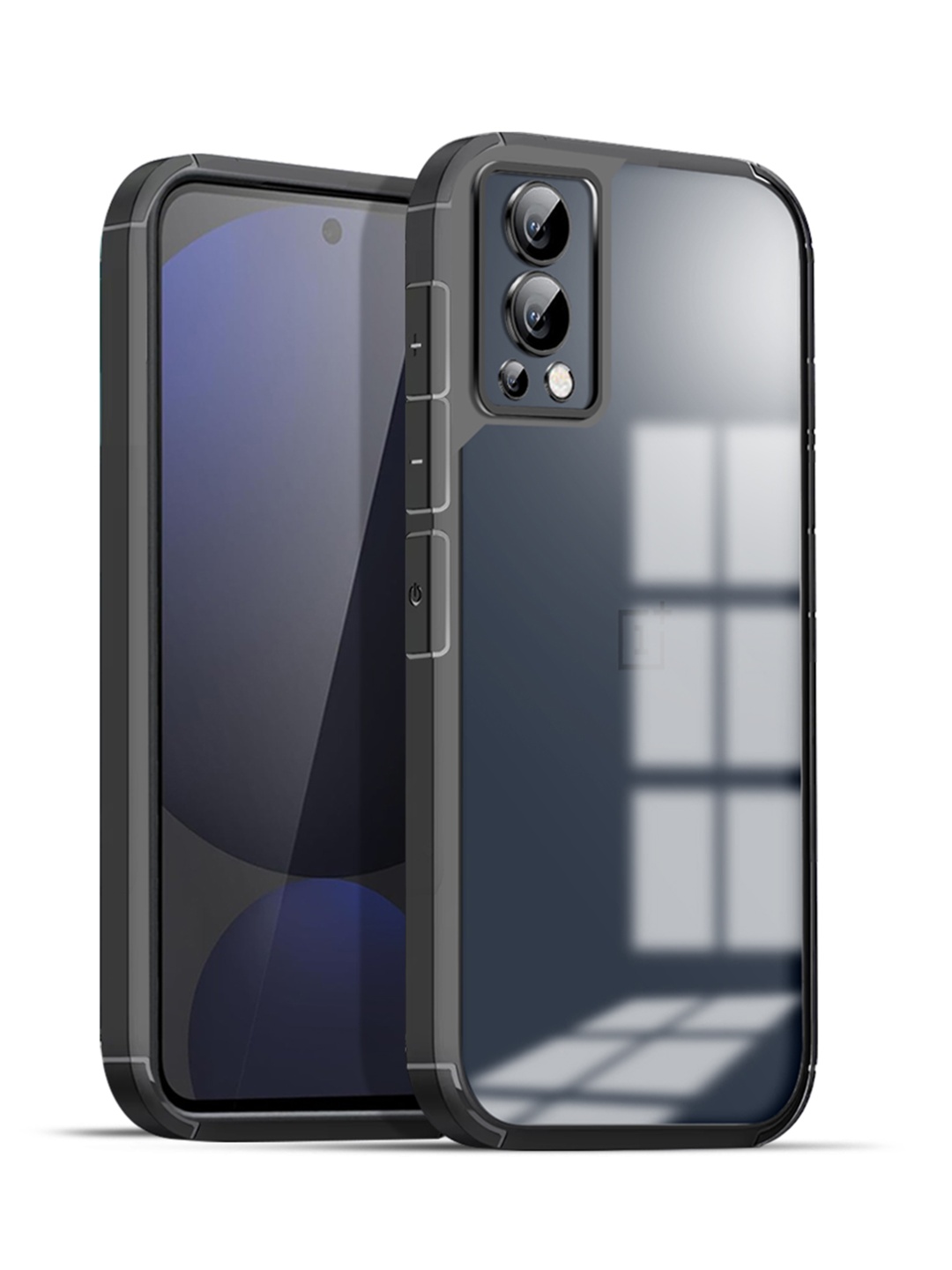 

Karwan Solid Oneplus Nord 2 Shockproof Bumper Back Case, Black