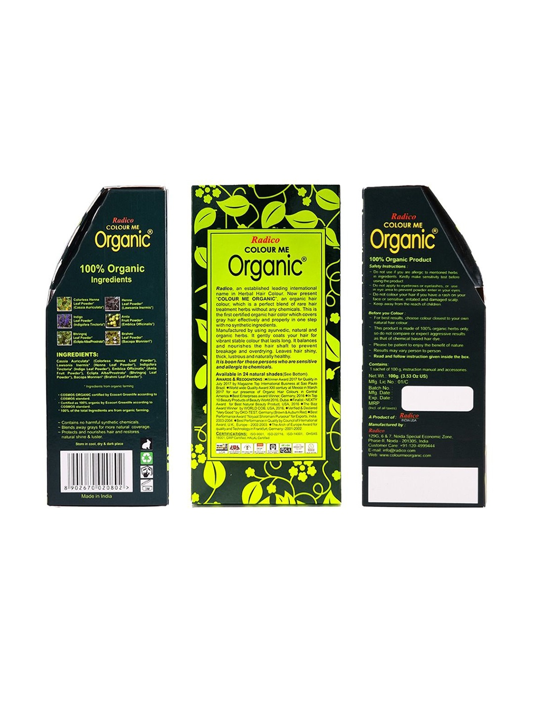 

Radico Colour Me Organic Hair Colour- 100 g- Sun Blonde, Yellow