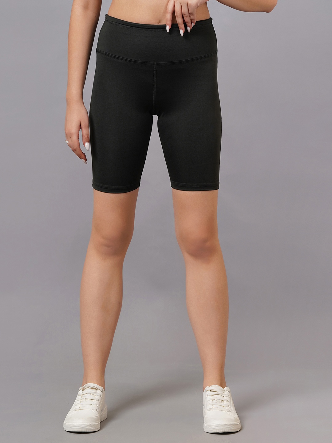 

Kyk Women High-Rise Training or Gym Sports Shorts, Green