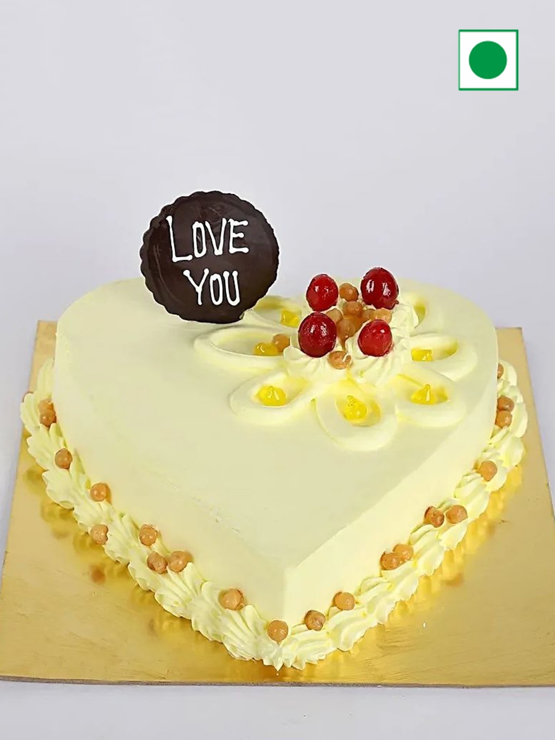 

fnp Butterscotch Flavor Eggless RoundCake-500g, Yellow