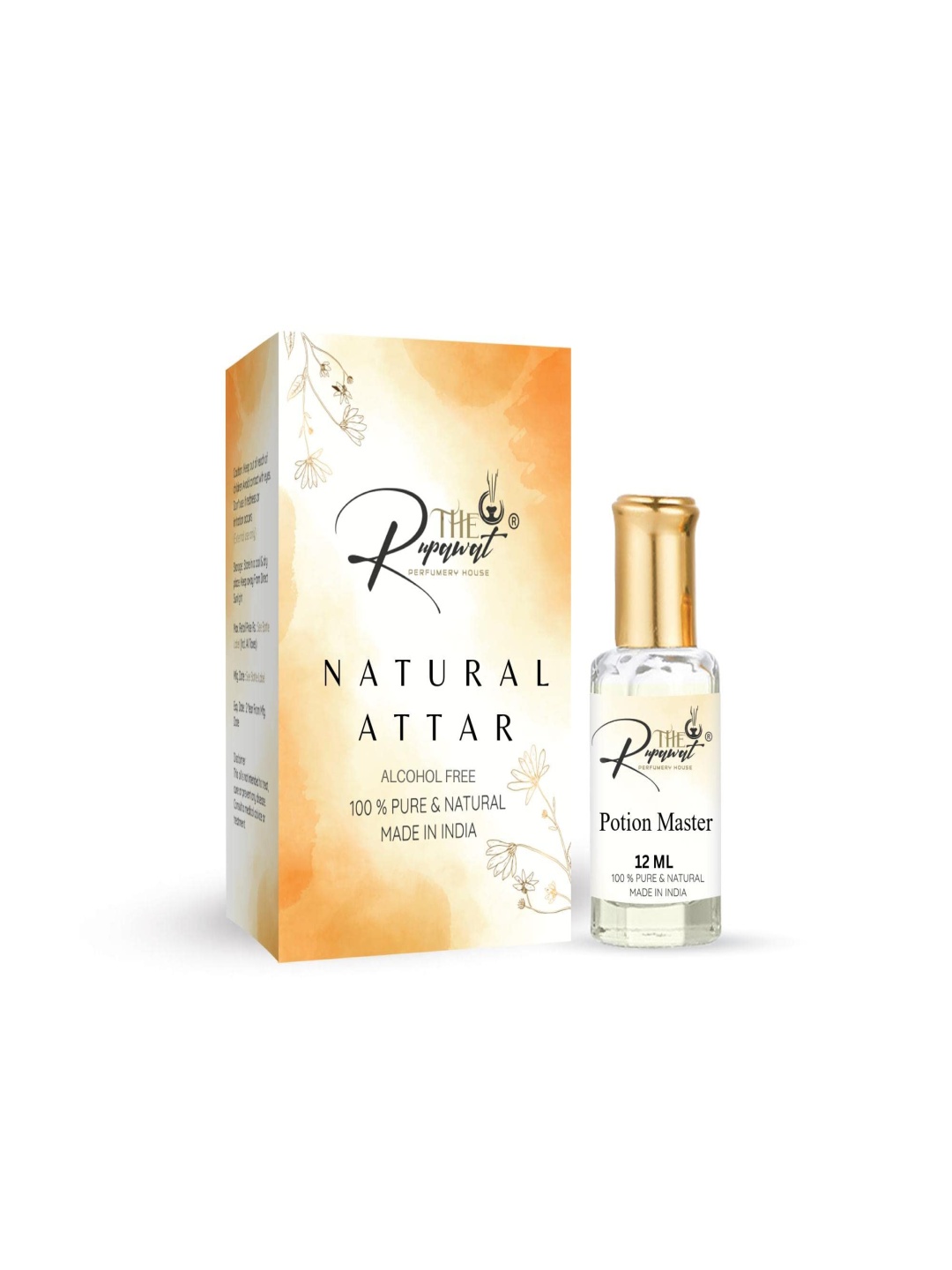 

THE RUPAWAT Perfumery House Potion Master Natural Alcohol Free Attar 12 ml, Transparent