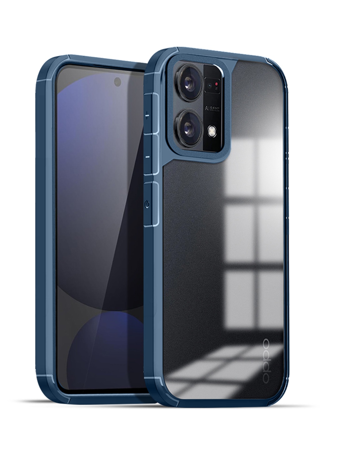 

Karwan Oppo F21 Pro 4G Shockproof Bumper Back Case, Blue