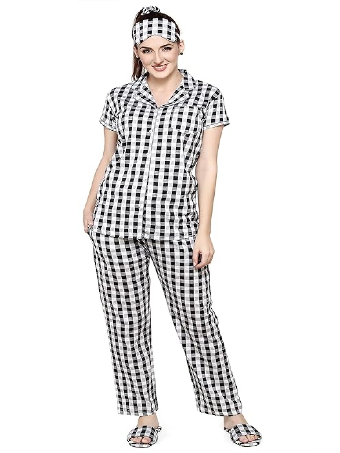

evolove Women Night suit, Black