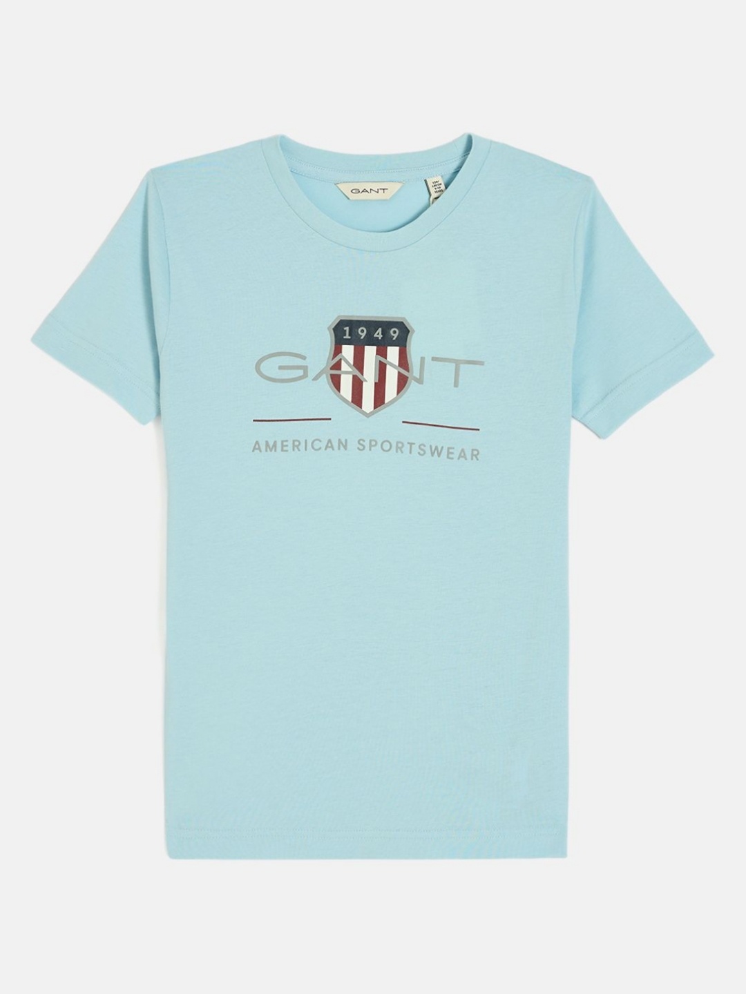 

GANT Boys Brand Logo Printed Pure Cotton T-shirt, Blue