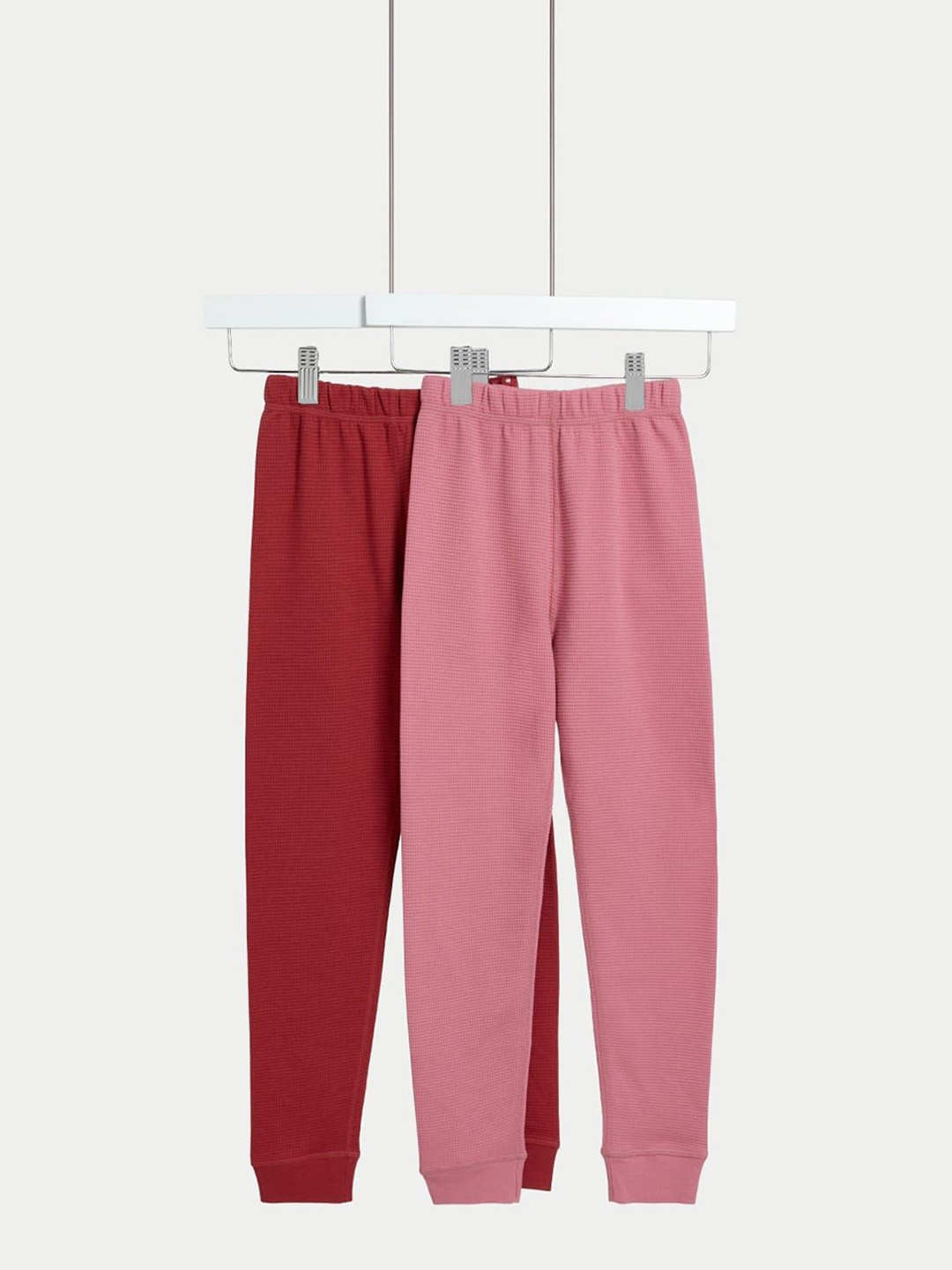 

Marks & Spencer Girls Pack Of 2 Thermal Leggings, Red