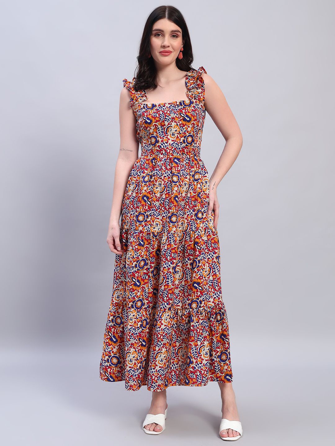 

ROSEMELON Floral Print Crepe A-Line Maxi Dress, Multi