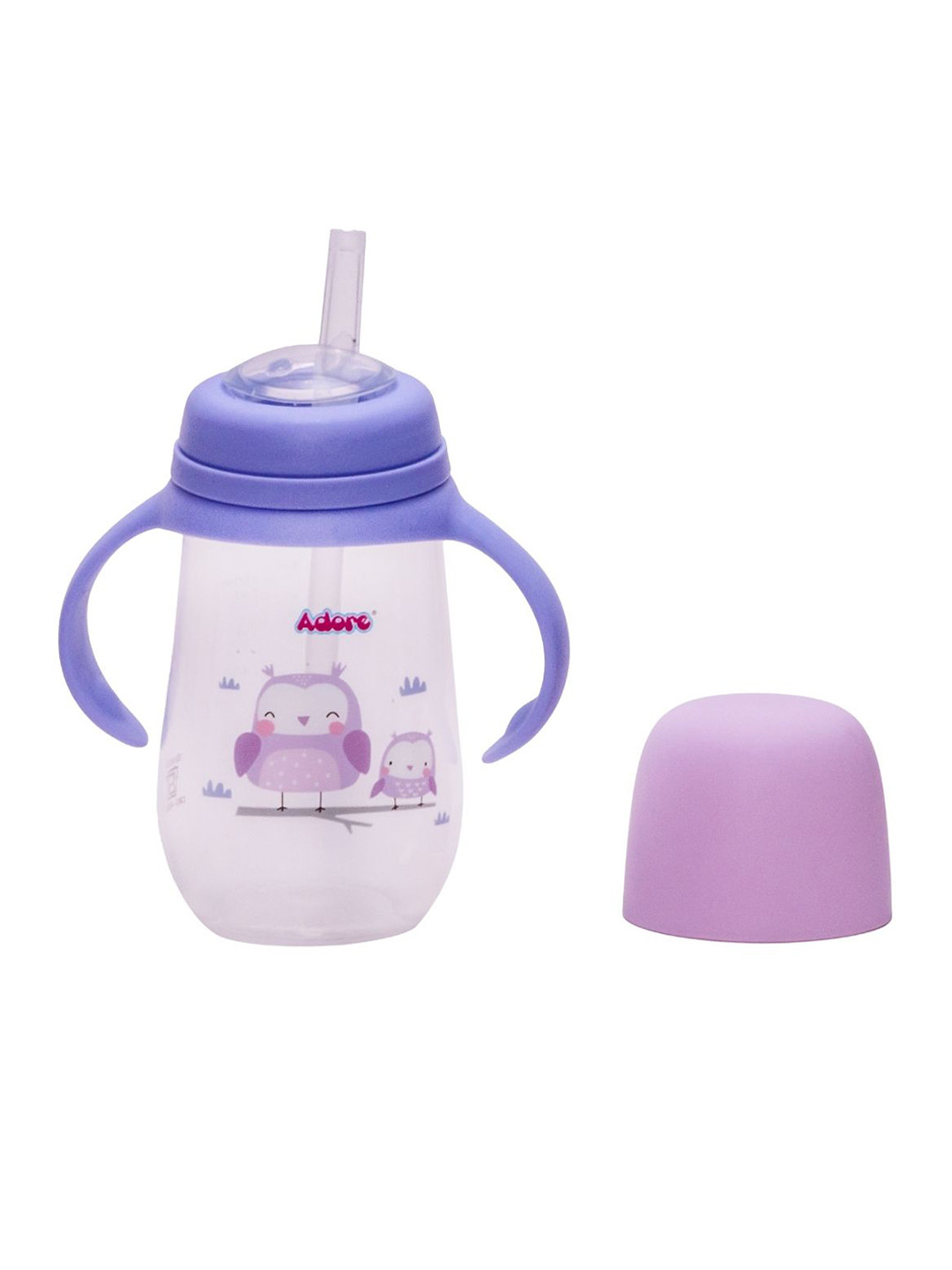 

Adore Kids Printed BPA Free Sipper Bottle, Purple